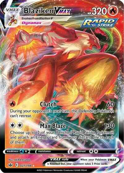 Pokémon Blaziken VMAX - 021/198 - Rare Holo VMAX [swsh6-021] [Ultra]
