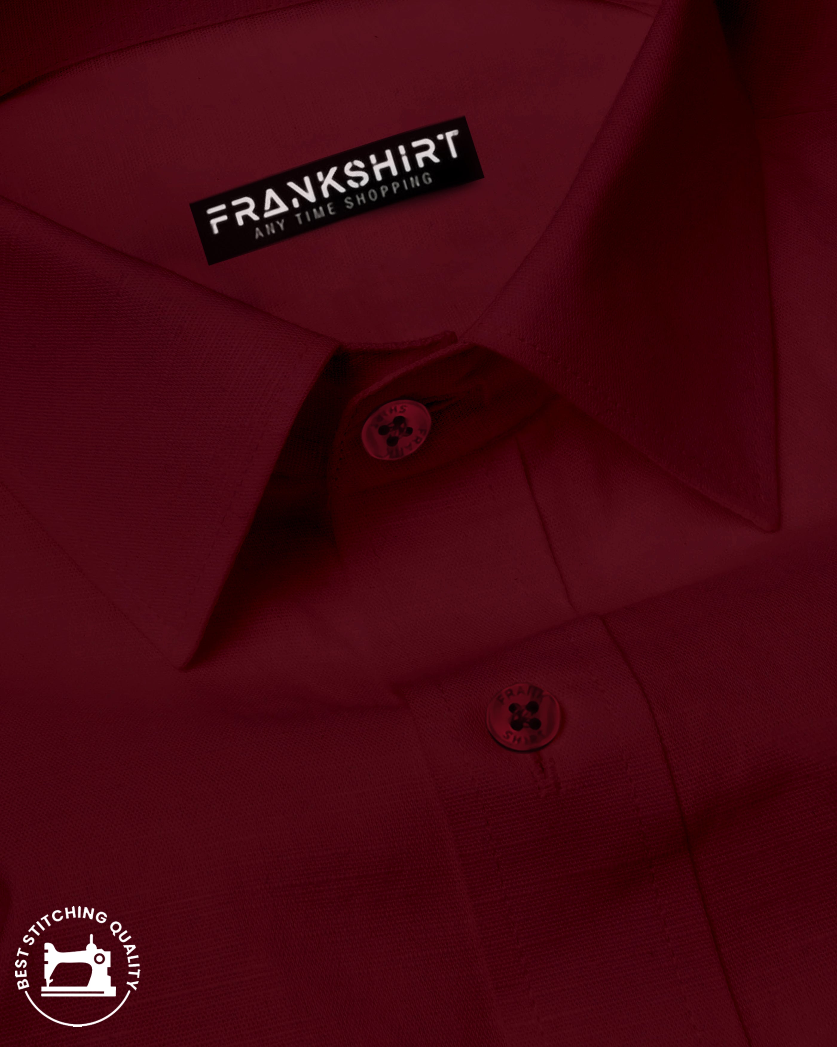 BlackTree Maroon I Formal Shirt I Regular Fit I 100% Cotton Shirt