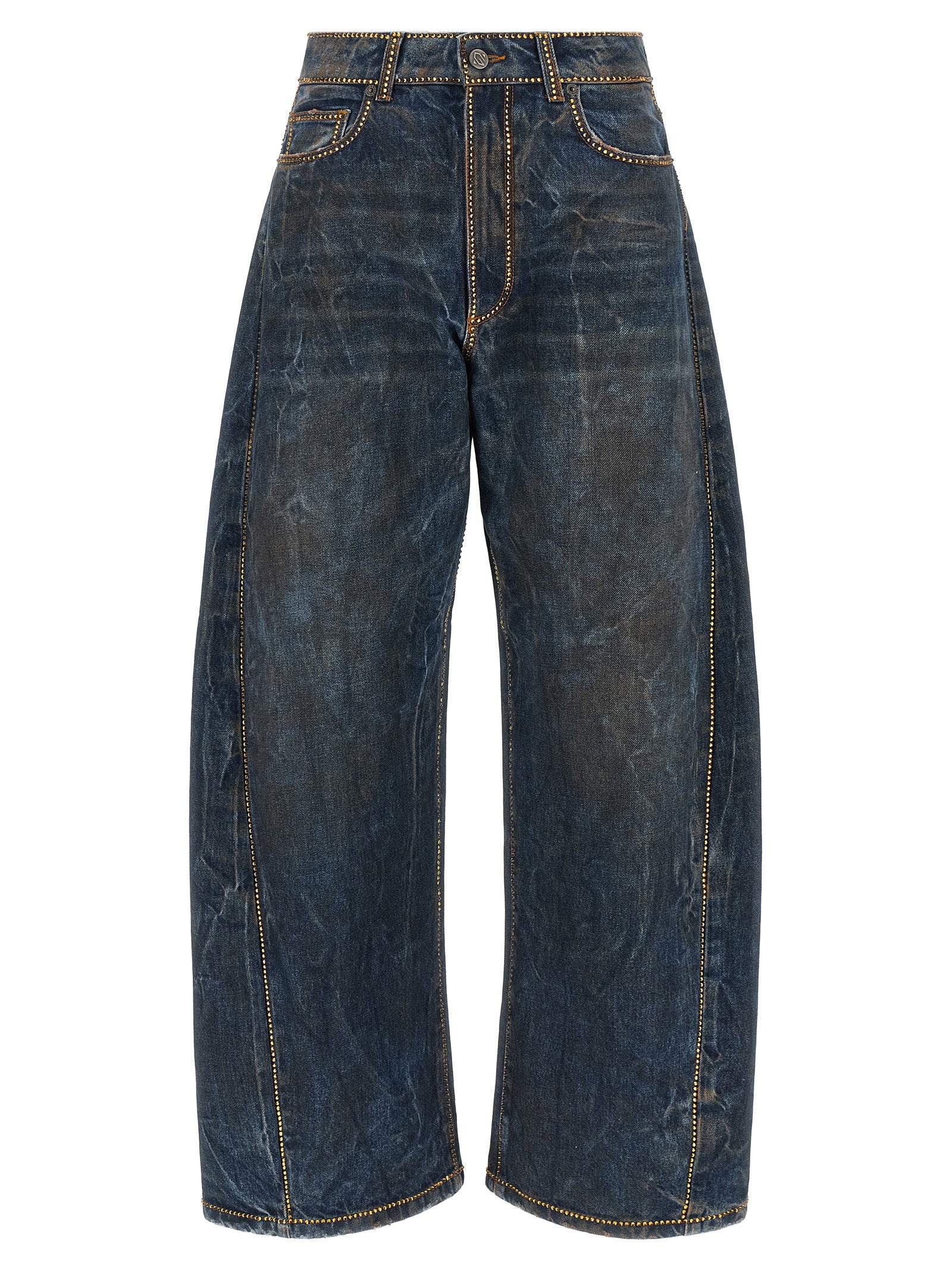 Giuseppe Di Morabito Rhinestone Jeans – 100% cotton