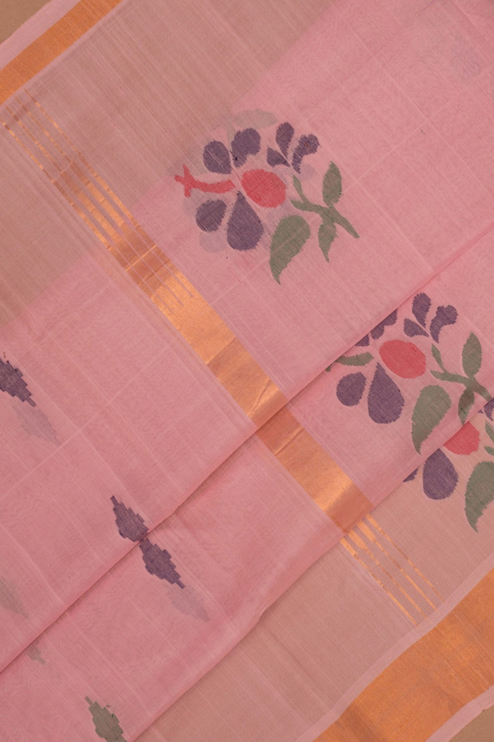 Kalanjali Cotton Jamdani Saree – Women's - view 2