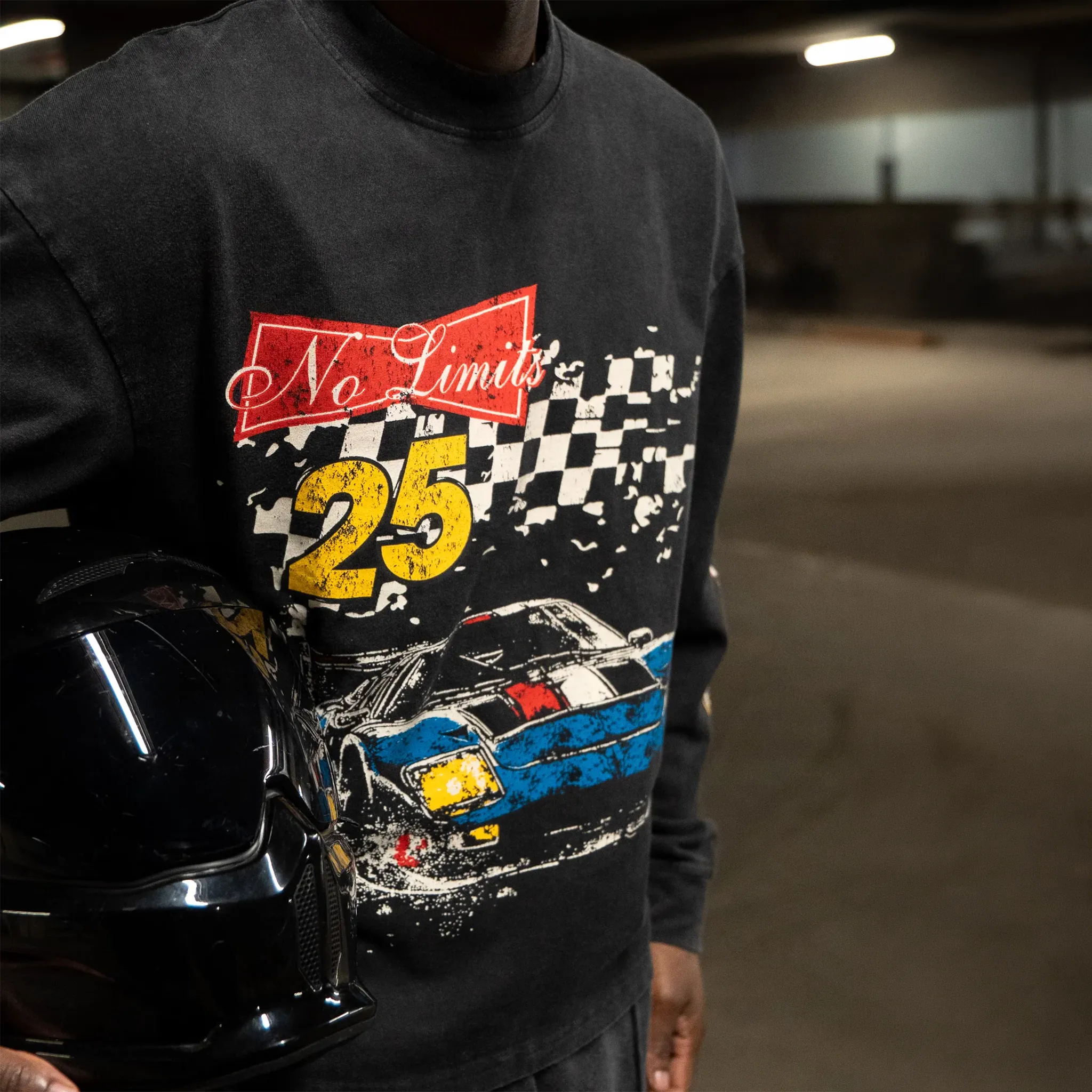 SIARR No Limits L/S Washed Black T-Shirt - view 10