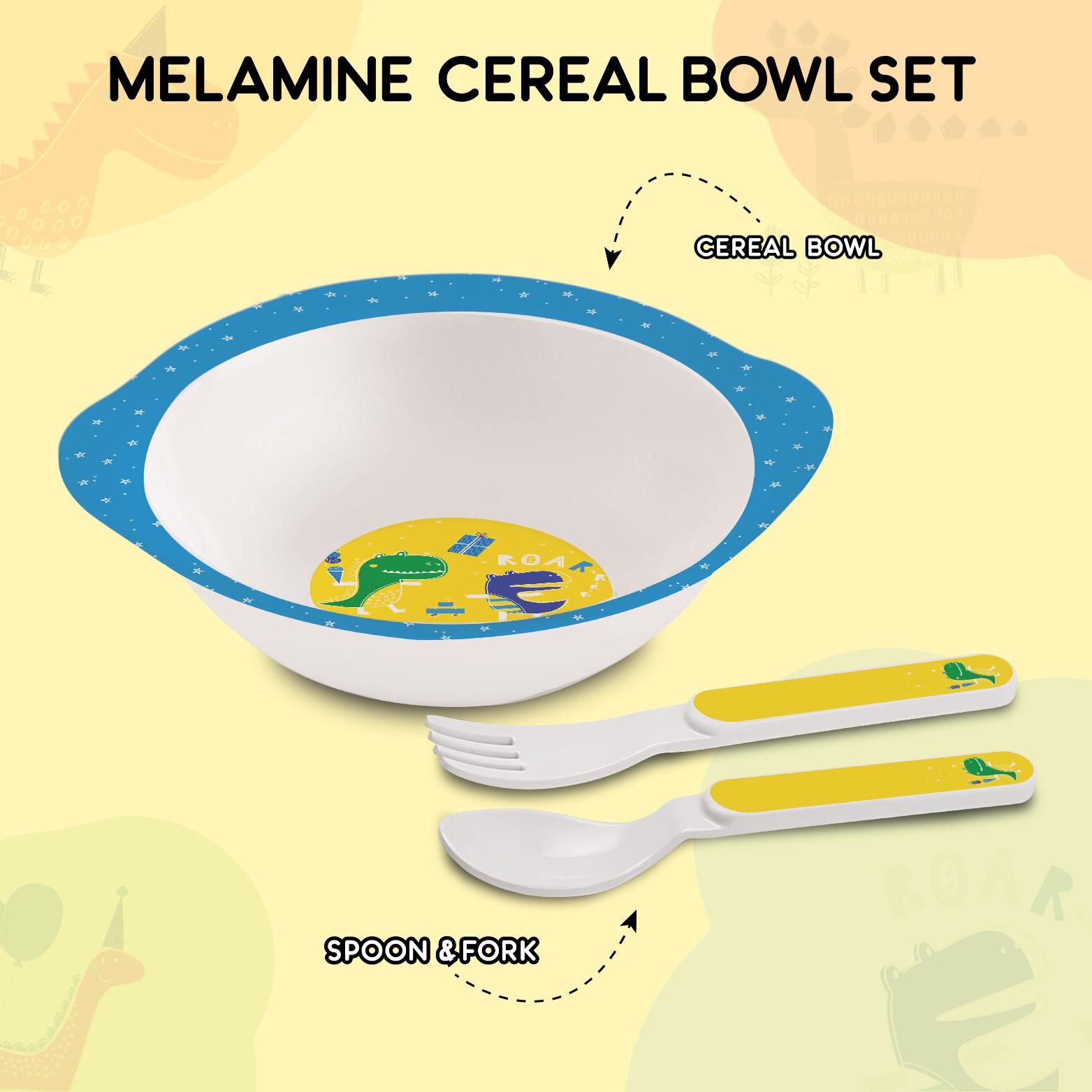 Cello Cereal Kids Melamine Bowl, Set of 3 - view 14