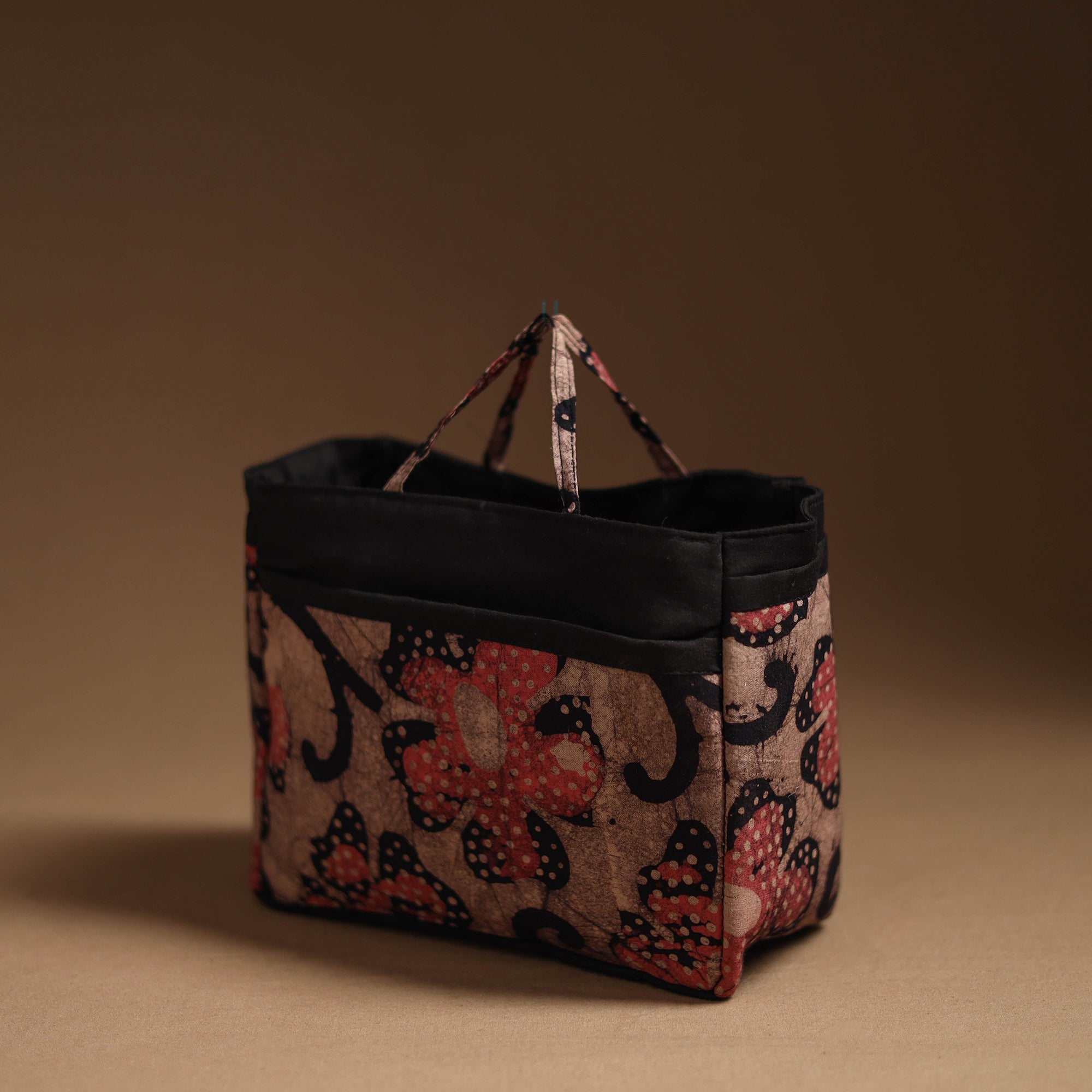 NOORI BAZAR Brown - Handcrafted Cotton Cosmetic/Toiletry Bag 04 - view 2
