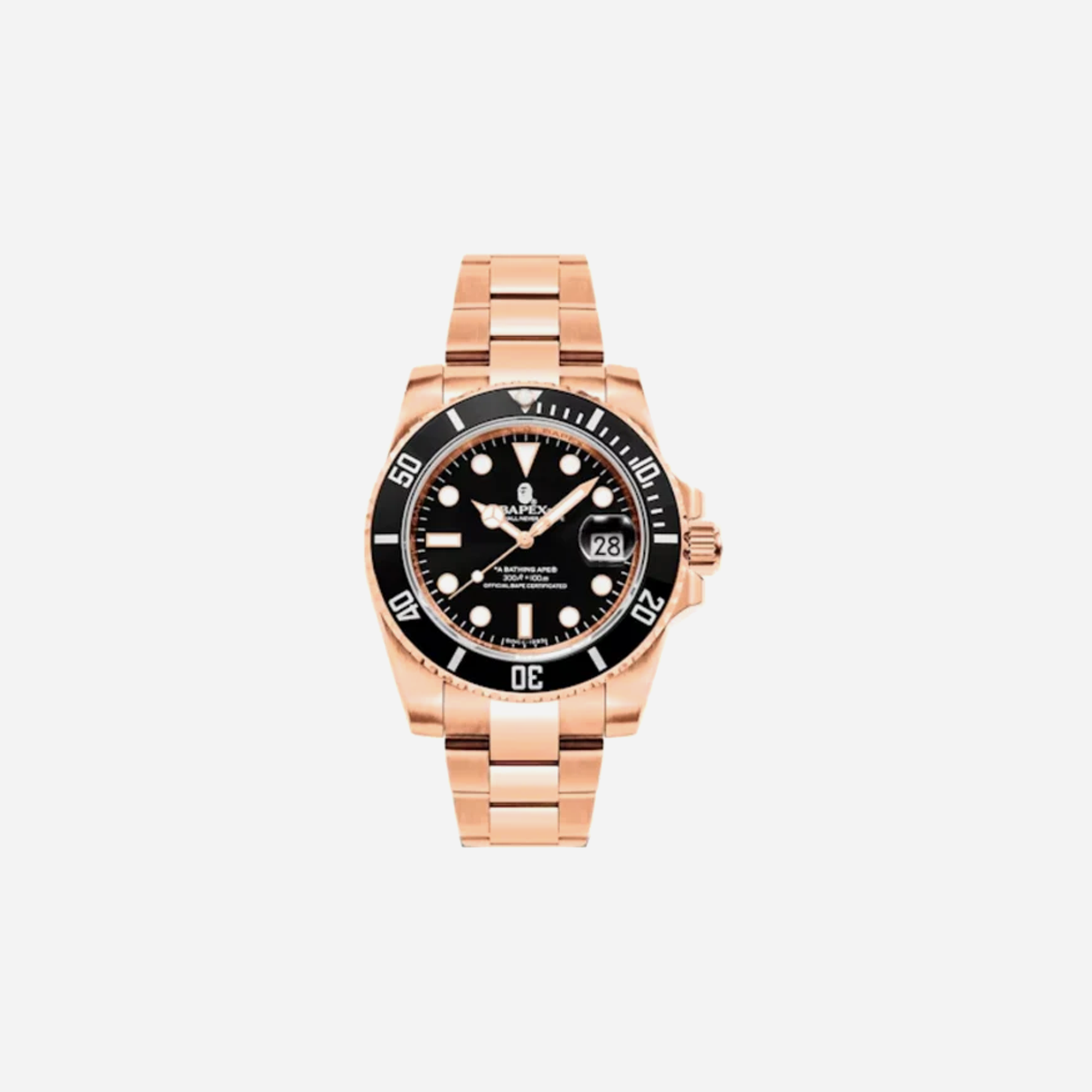 AAPE BY BATHING APE Bape Type 1 Bapex Watch Gold