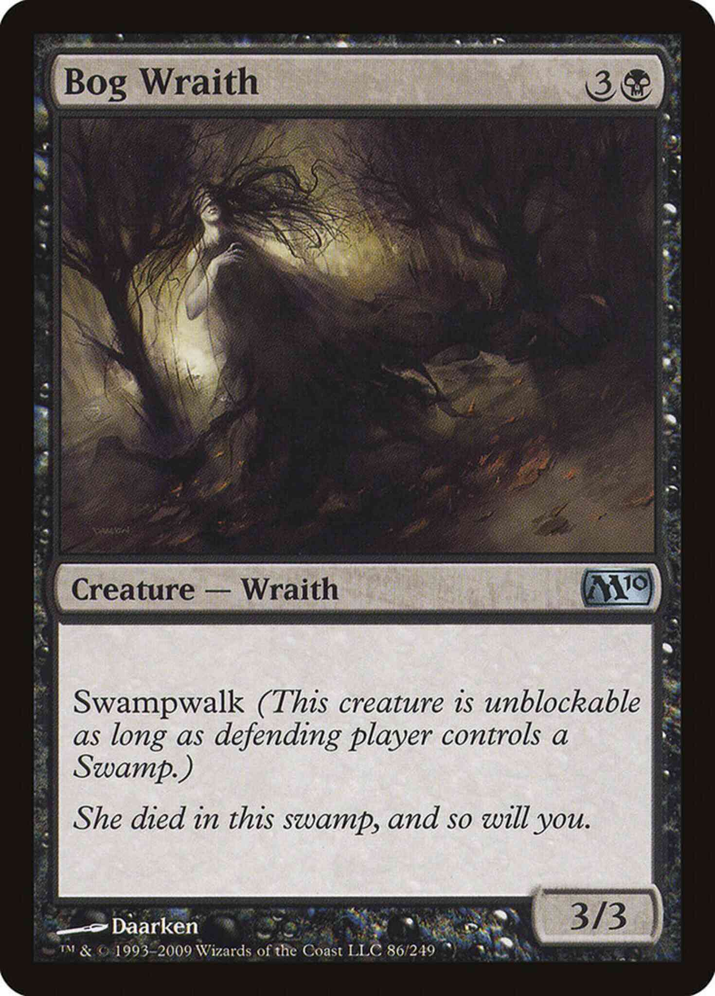 Wraith 86 magic – Bog Wraith [86] [Magic 2010] [Non-Foil]
