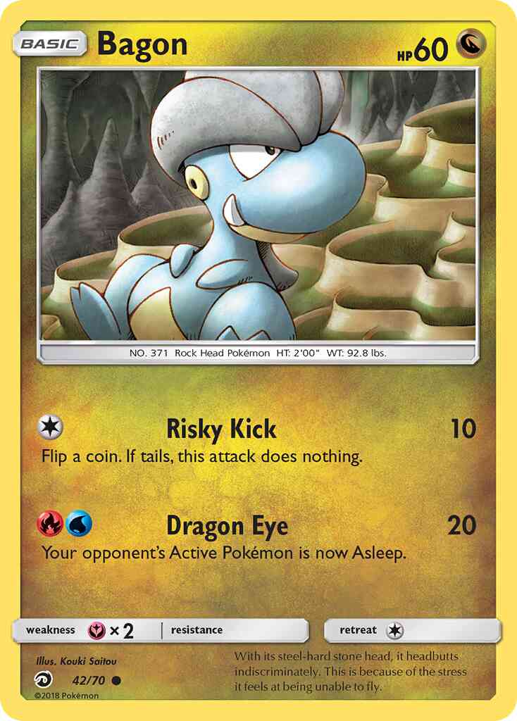 Common sm75-42 reverse – Pokémon Bagon - 42/70 - Common [sm75-42] [Reverse Holo]