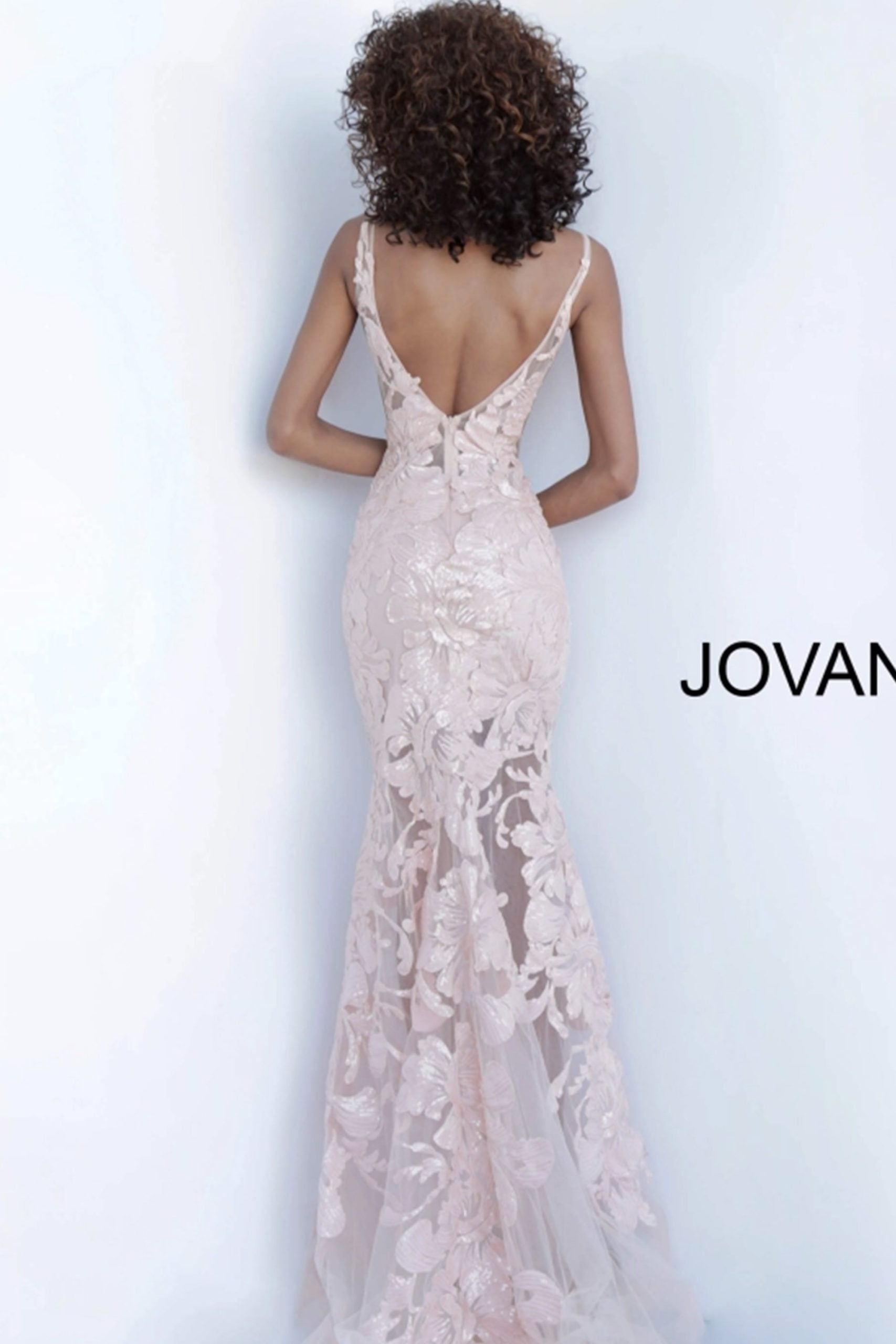 Embroidered Fitted Sleeveless Gown by Jovani 60283 - view 6