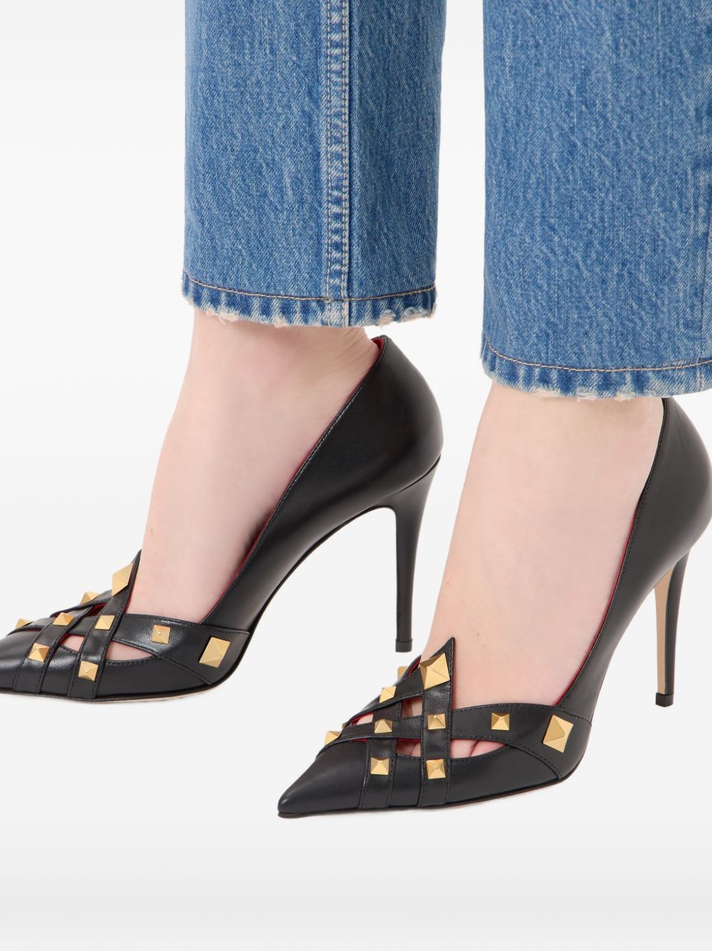 Valentino Garavani With Heel BLACK – Calf Leather 100% - view 6