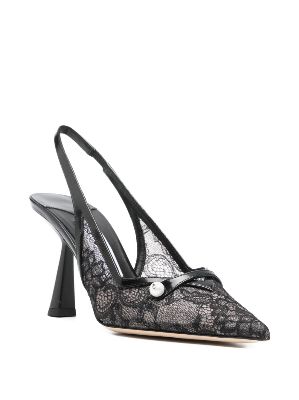 Jimmy Choo Amita 45 patent leather slingback pumps - view 3
