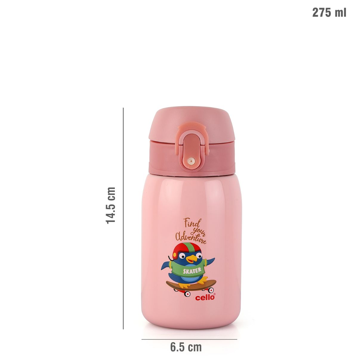 Cello Junior 275 Hot & Cold Stainless Steel Kids Water Bottle, 275ml - view 28