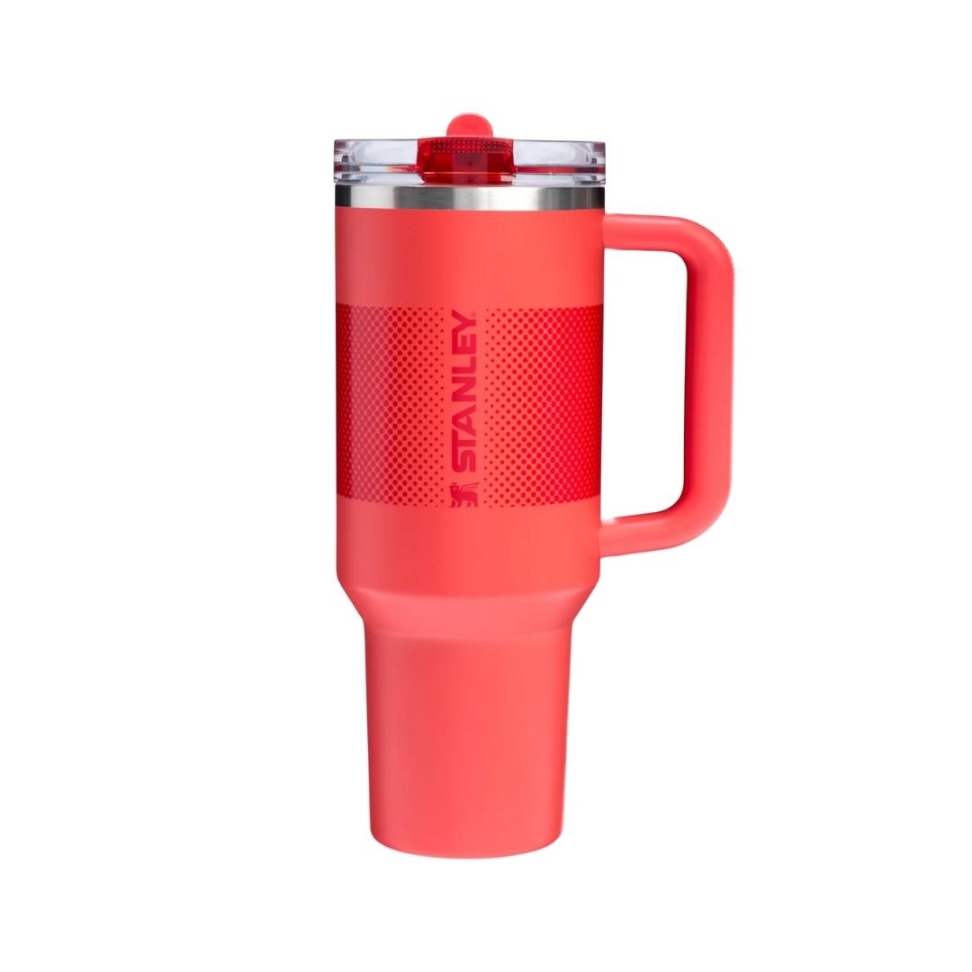 HYPE ELIXIR Stanley Quencher ProTour Flip Straw Tumbler | 40 OZ Hot Coral Fade