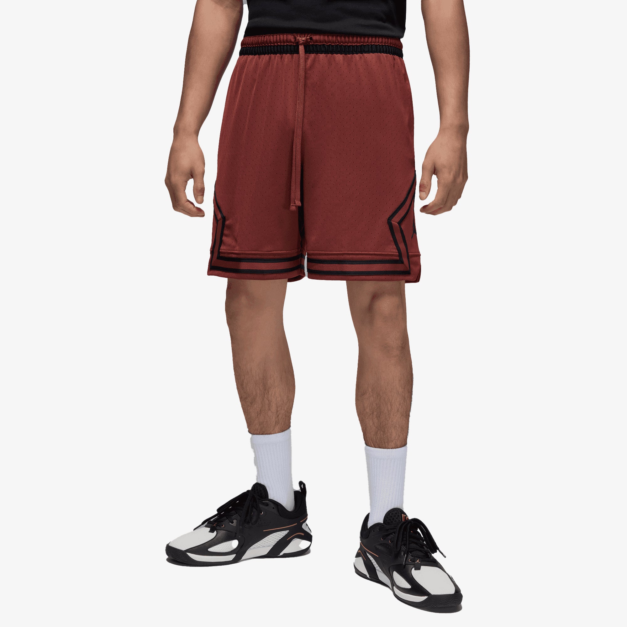 Jordan | Dri-fit Mesh Diamond Shorts { Dark Pony/black/black