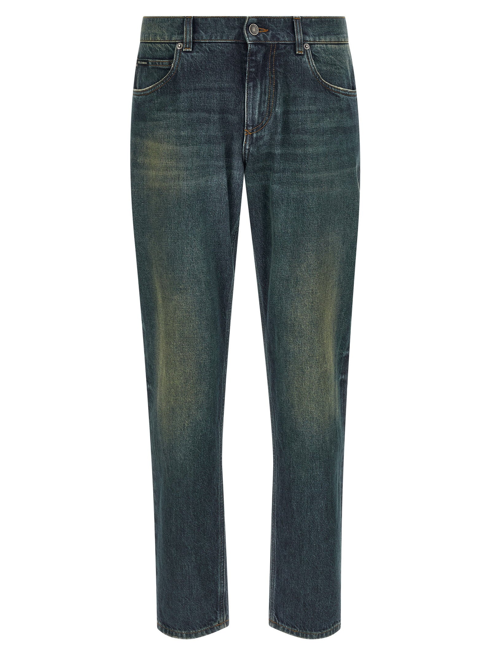 Dolce & Gabbana Logo Tag Jeans – 100% cotton