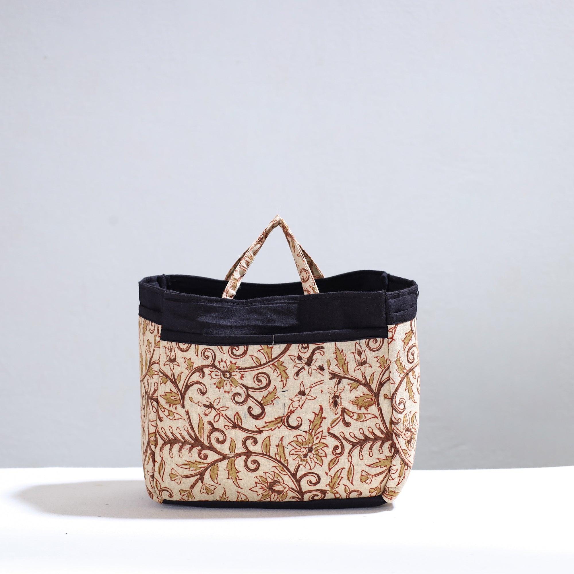 NOORI BAZAR Beige - Handmade Cotton Multipurpose Cosmetic/Toiletry Bag 13