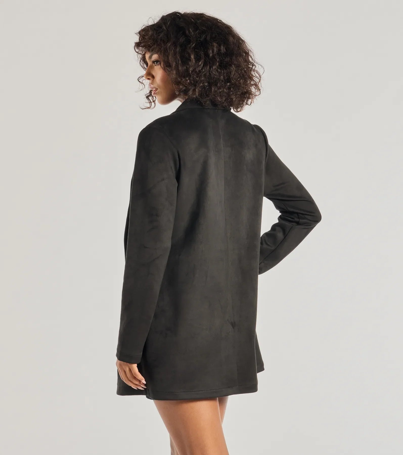 Windsor On The Move Faux Suede Long Blazer - view 2