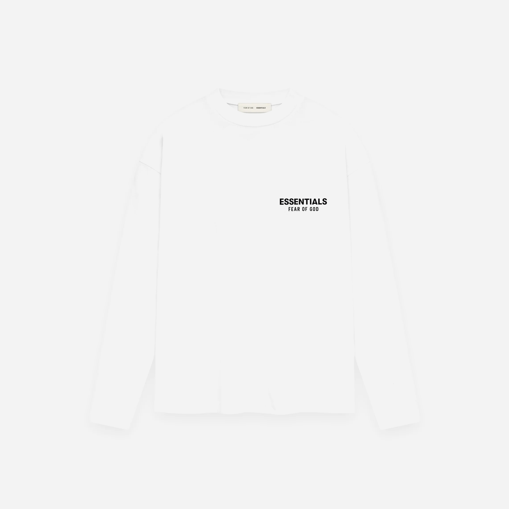 Fear Of God Essentials SS25 Classic Long Sleeve Tee - Bright White