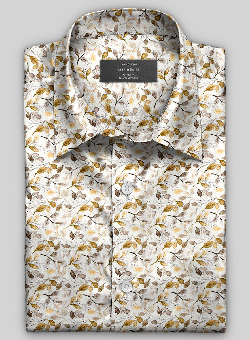 StudioSuits Sepiflora Silk Cotton Shirt