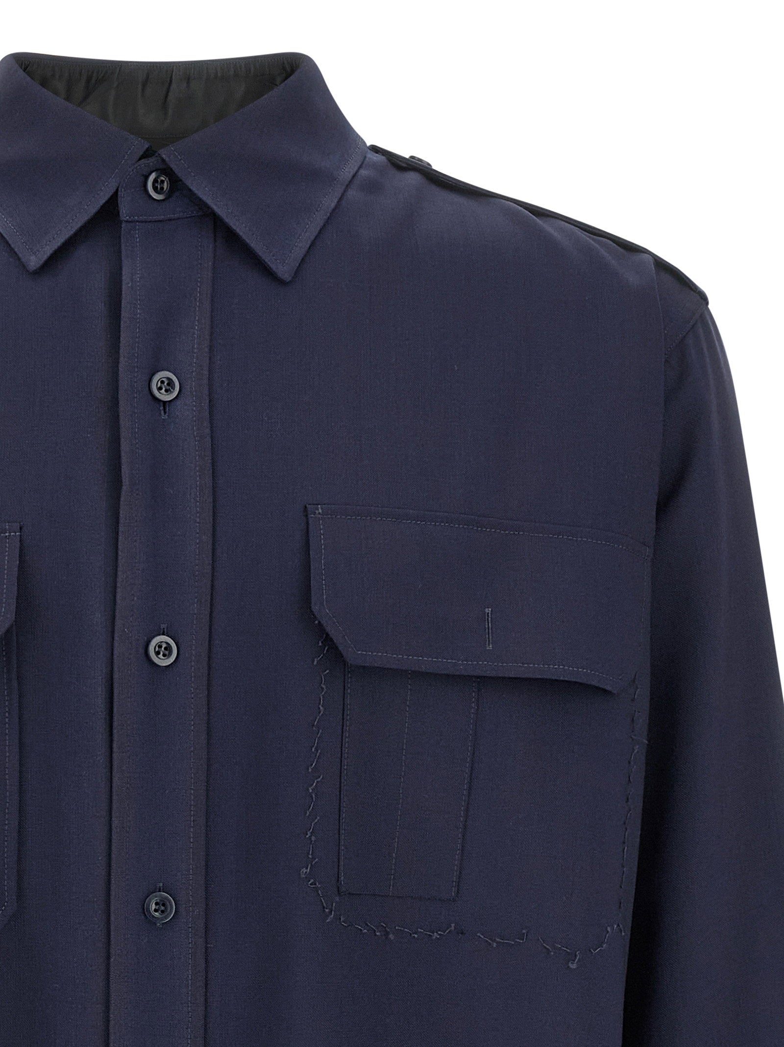 Maison Margiela Pressed To Death Shirt – 100% wool - view 3