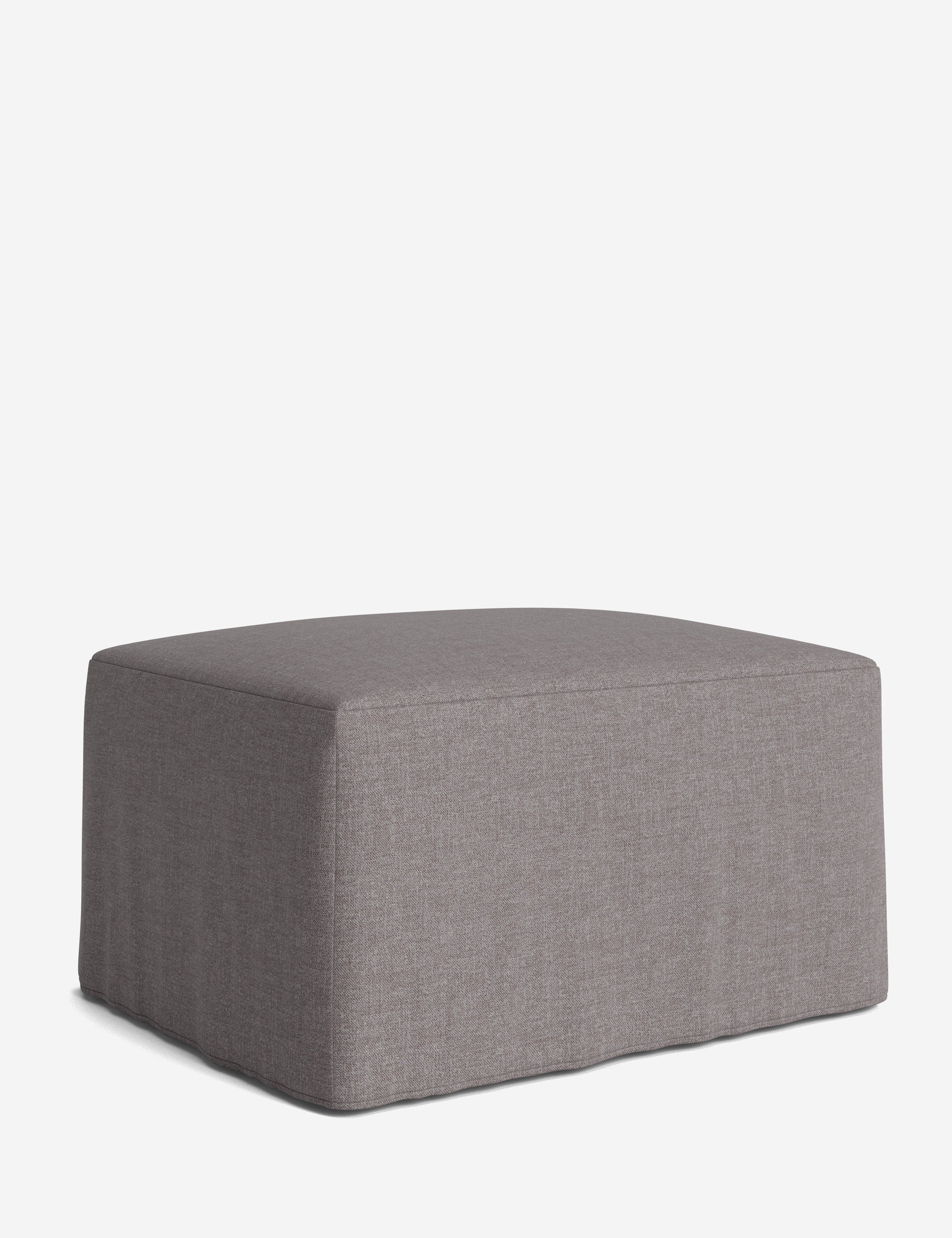 Lulu and Georgia Portola Slipcover Ottoman - view 136