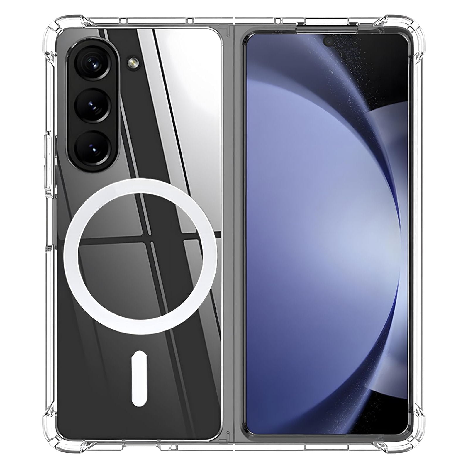 Million Cases Galaxy Z Fold6 Anti-Knock TPU Transparent MagSafe Case