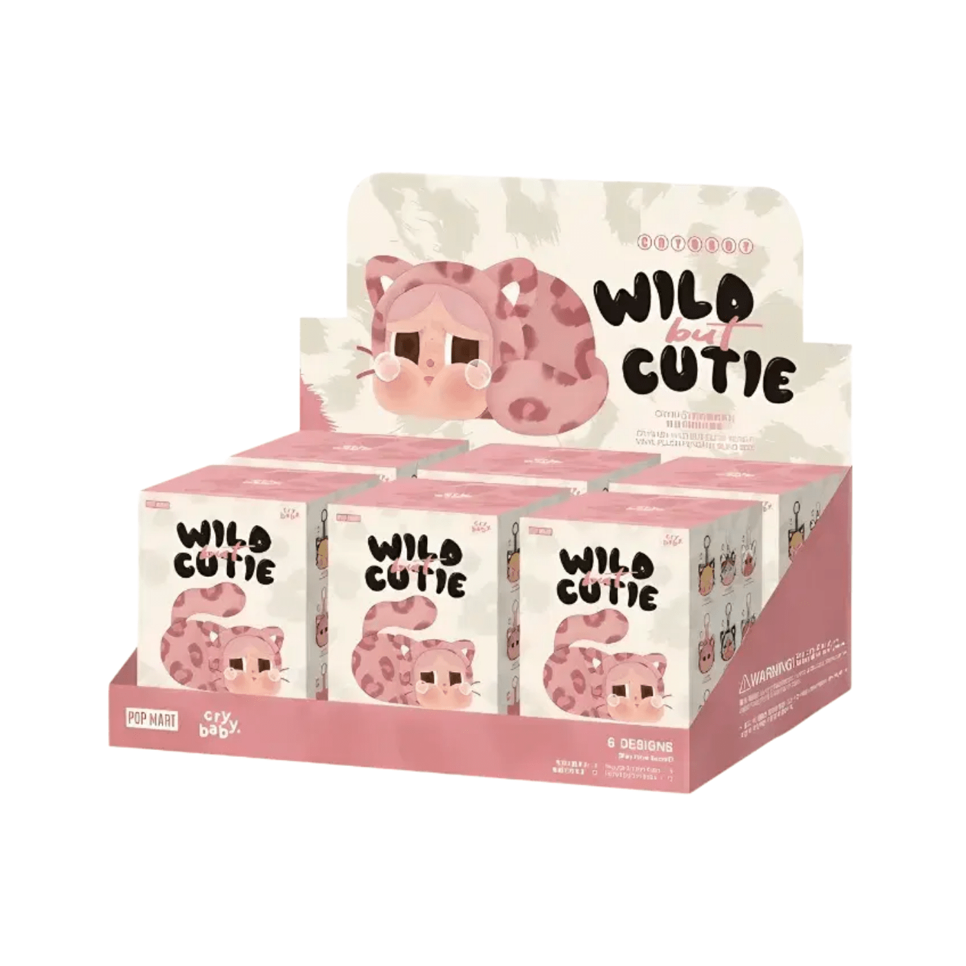 HYPE ELIXIR Pop Mart CRYBABY Wild but Cutie Series Vinyl Plush Pendant Sealed Case (6 Blind Box)