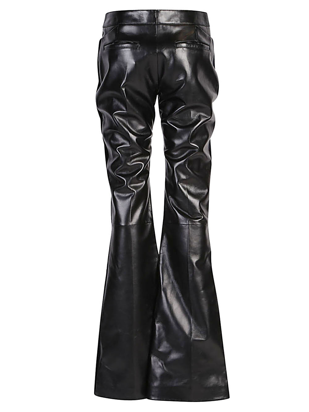 Tom Ford Flared leather and velvet trousers - view 2