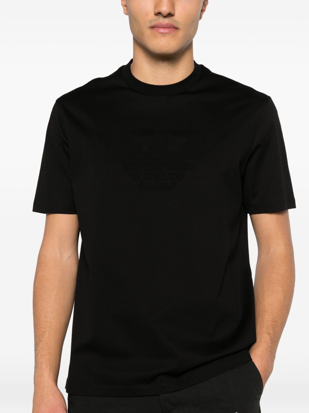 Emporio Armani Logo cotton t-shirt – 100% Cotton - view 2