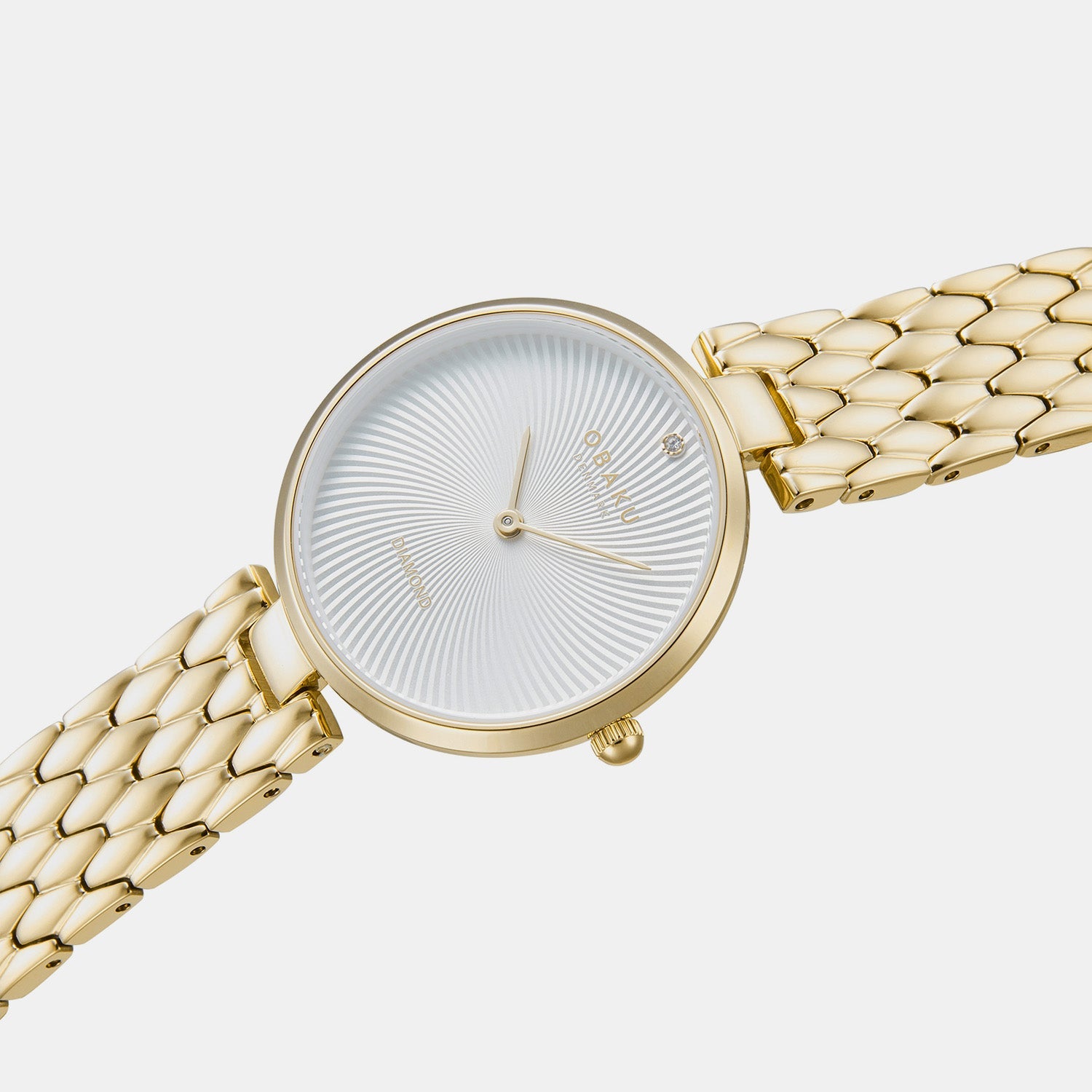 Obaku Diamant Women Quartz Silver Dial Analog Stainless Steel Watch V256LXGISG - view 2