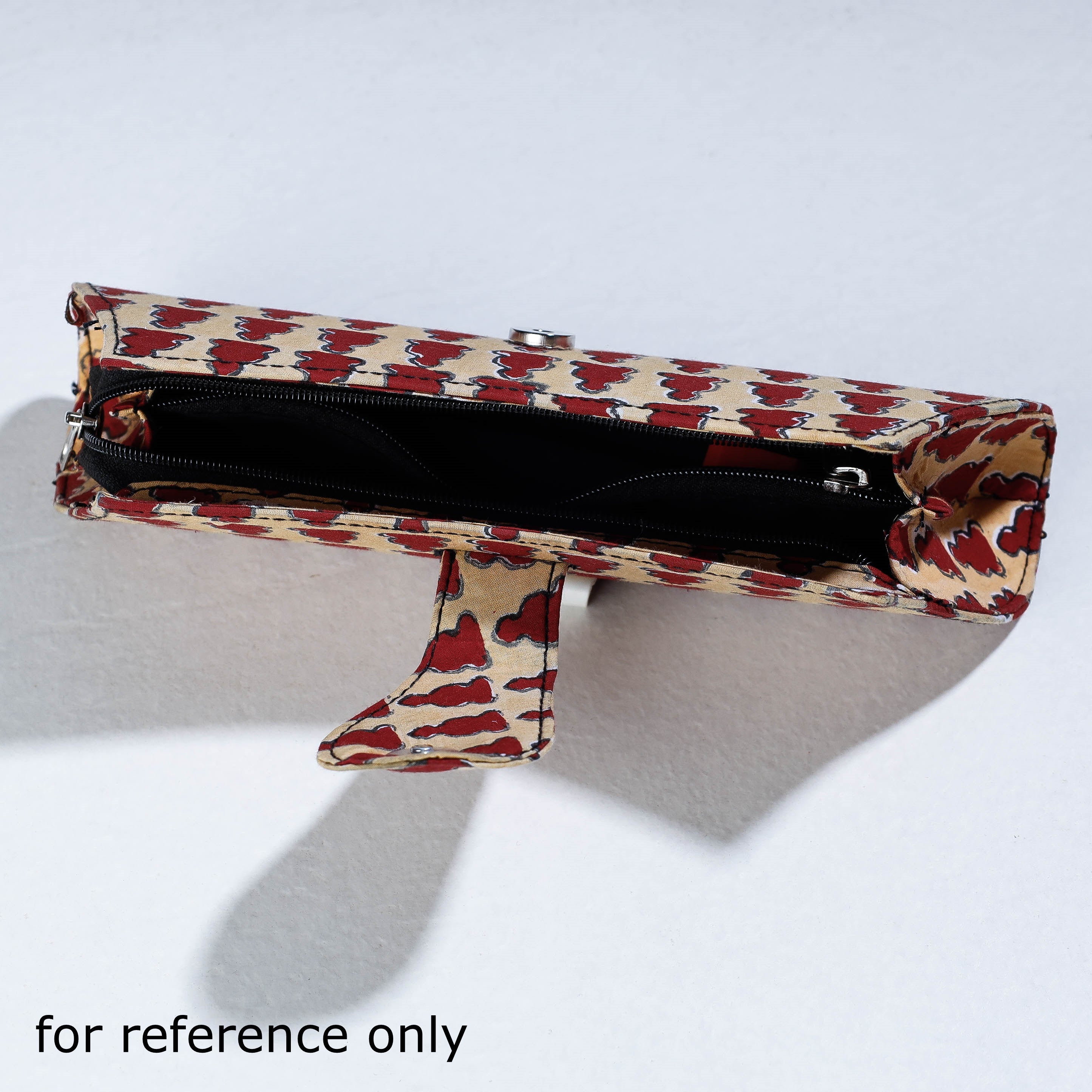 HAVELI CHRONICLES Block Printing Cotton Clutch - view 2