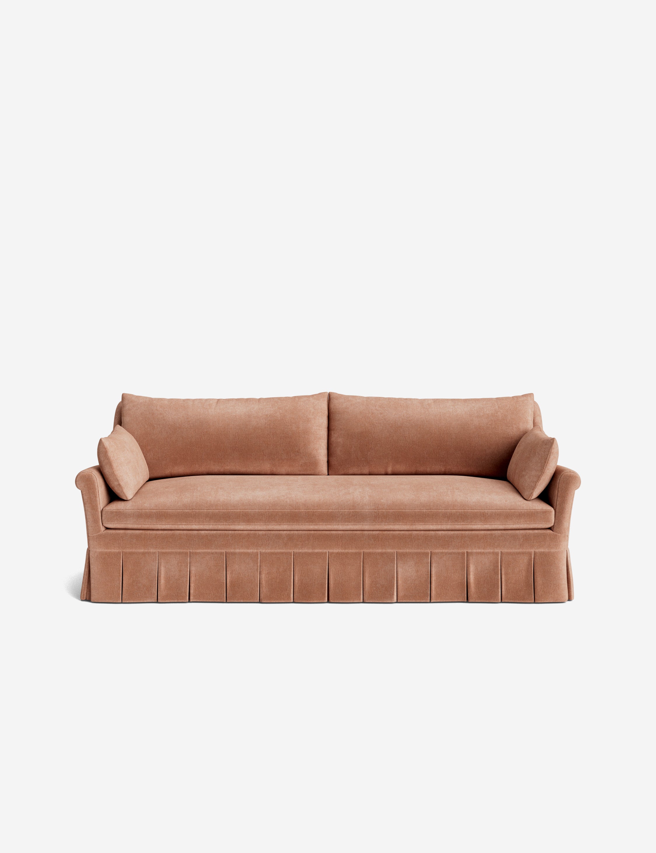 Lulu and Georgia Portola Rolled Arm Pleated Sofa - view 2
