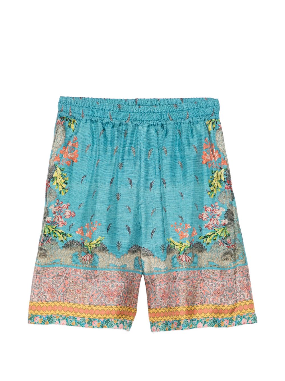 Pierre Louis Mascia Printed silk shorts – Silk 100%