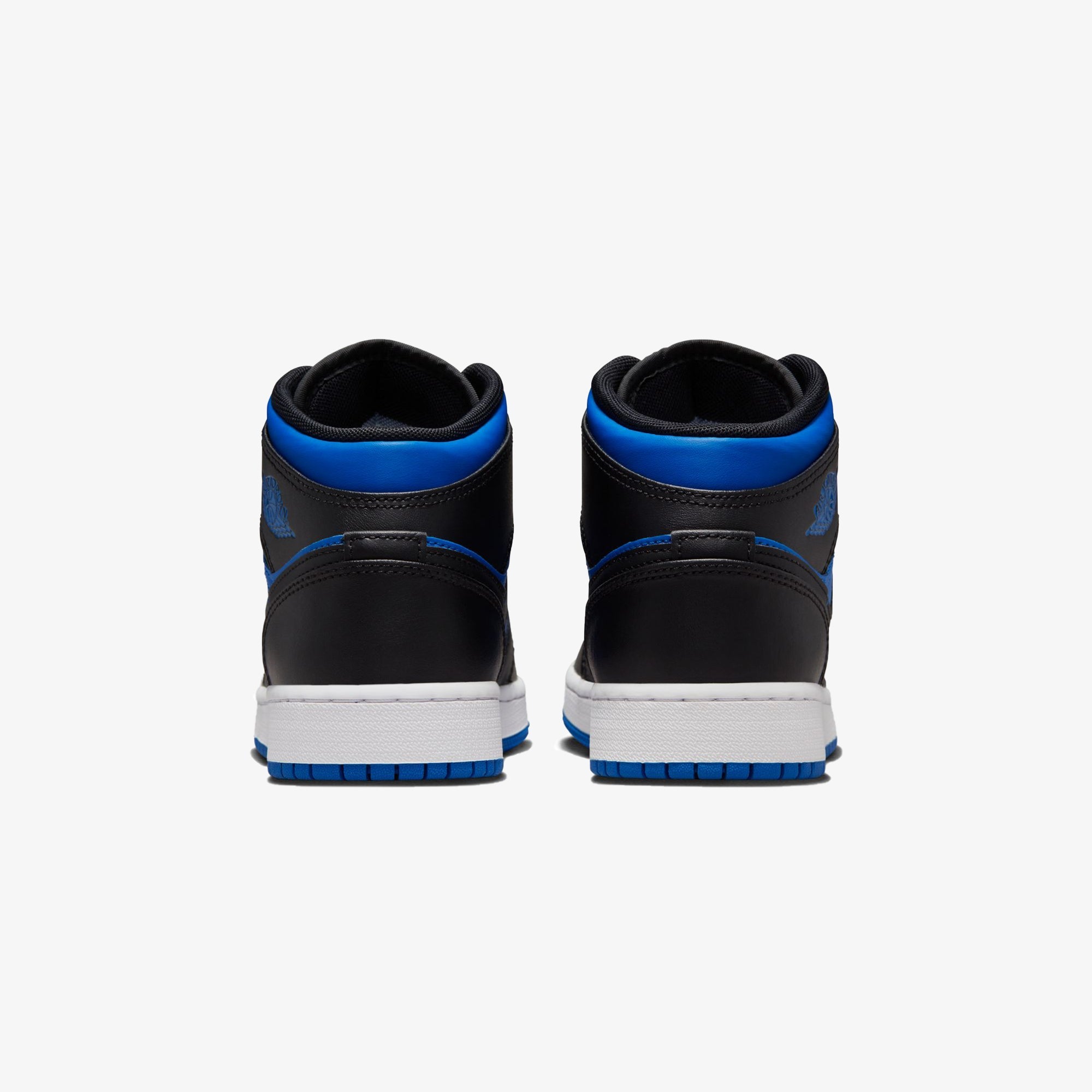 Jordan | AIR JORDAN 1 MID { BLACK/ROYAL BLUE-BLACK-WHITE - view 2