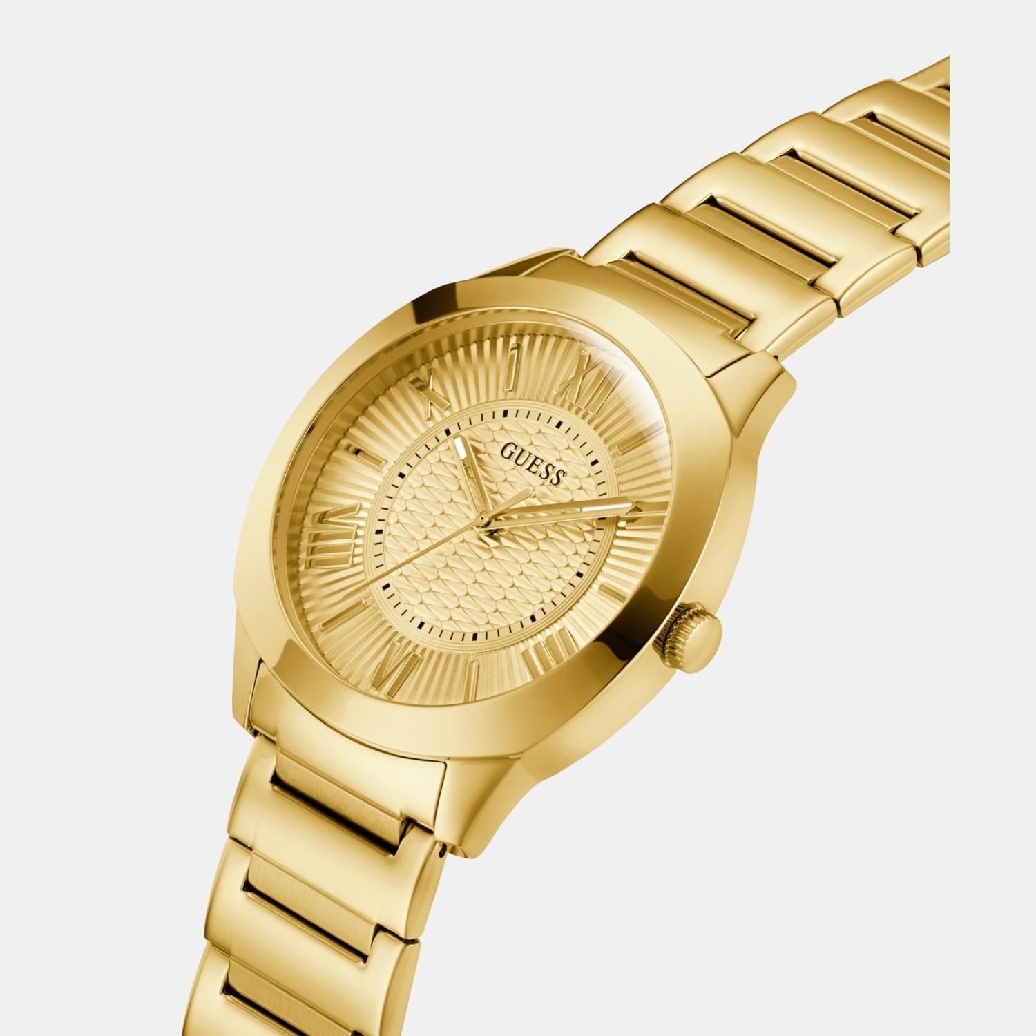 Guess Dress Men Quartz Champagne Dial Analog Stainless Steel Watch GW0727G1 - view 3