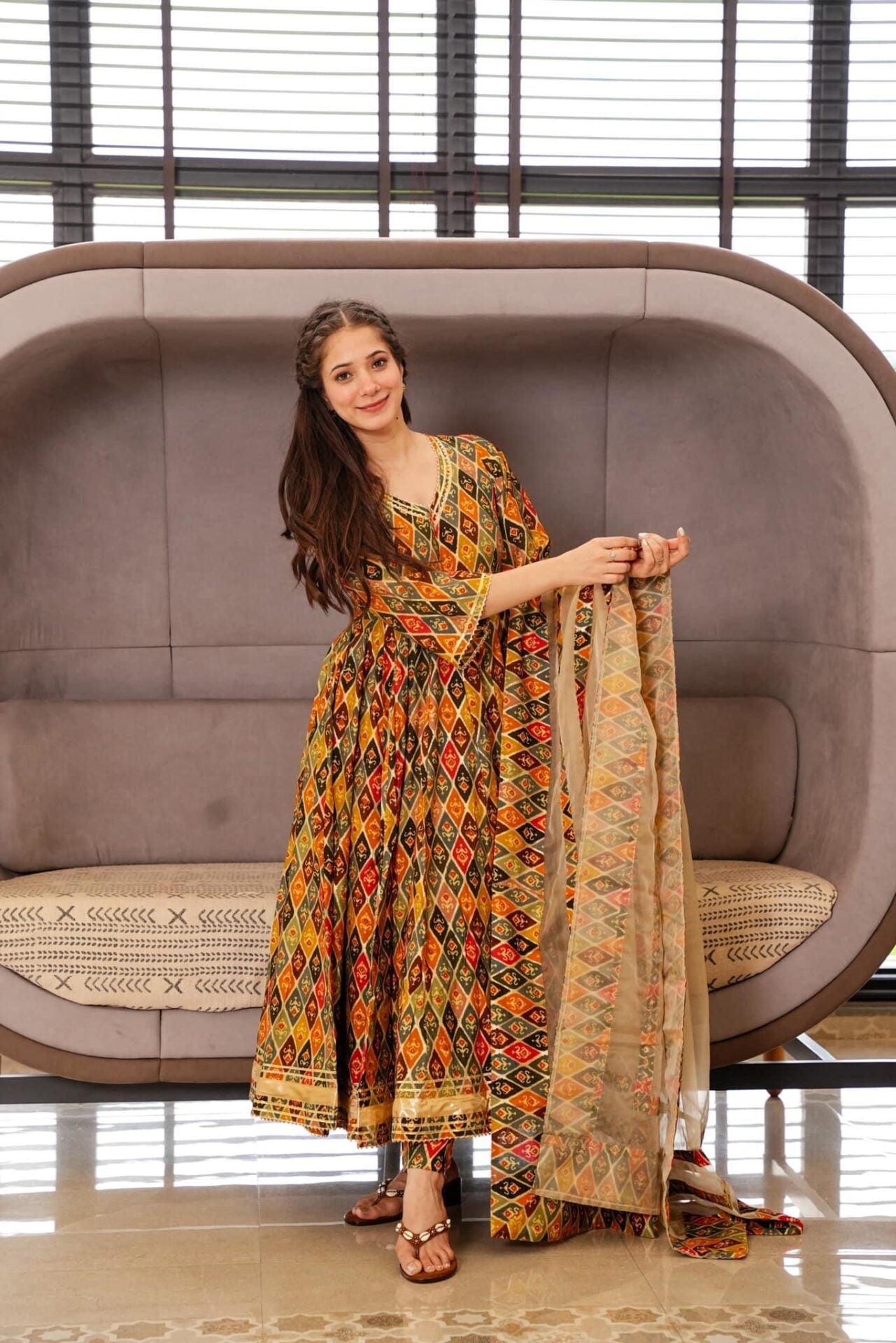 Idaho-o Celosia floral suit set - view 2