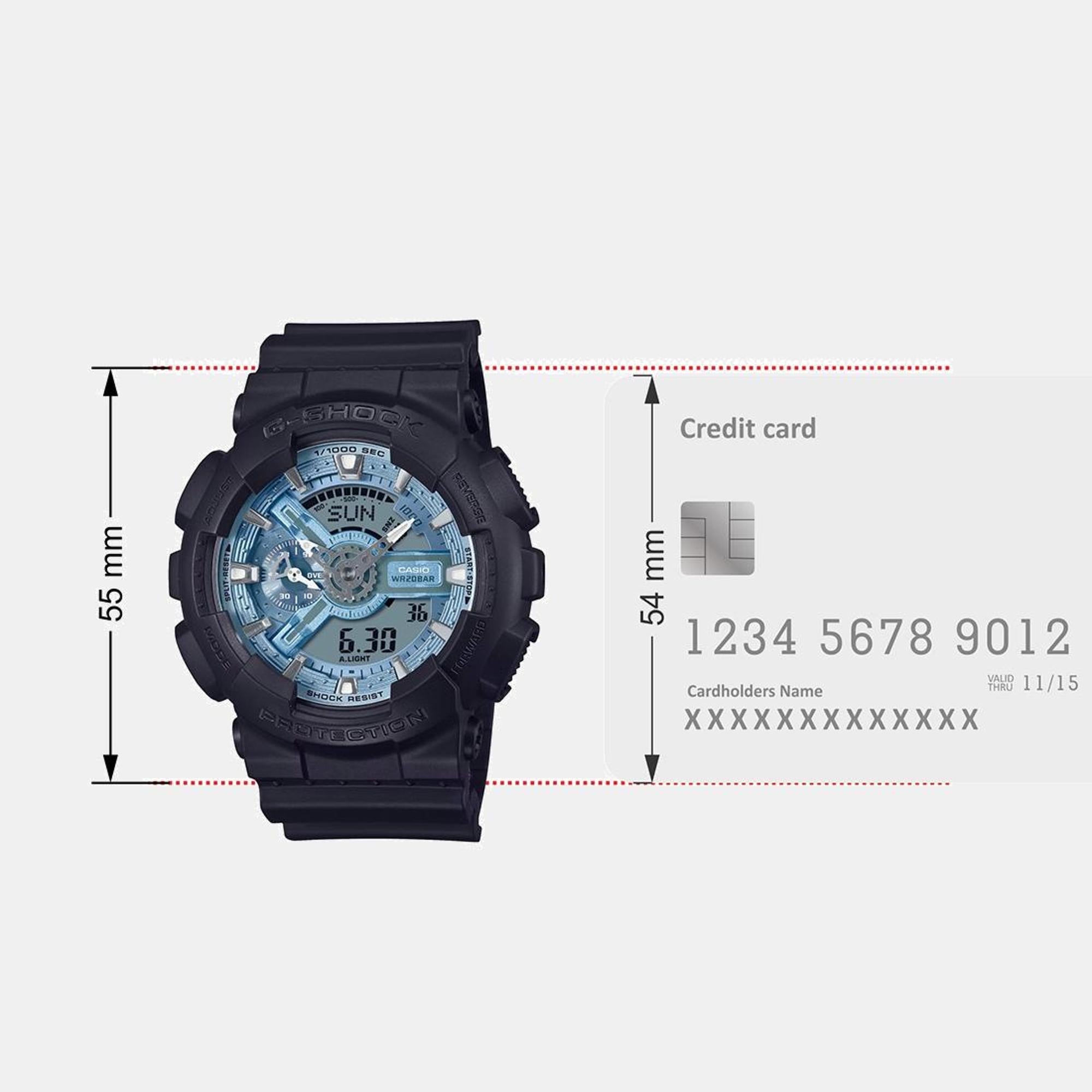 Casio G-Shock Men Quartz Blue Dial Analog-Digital Resin Watch G1518 - view 9