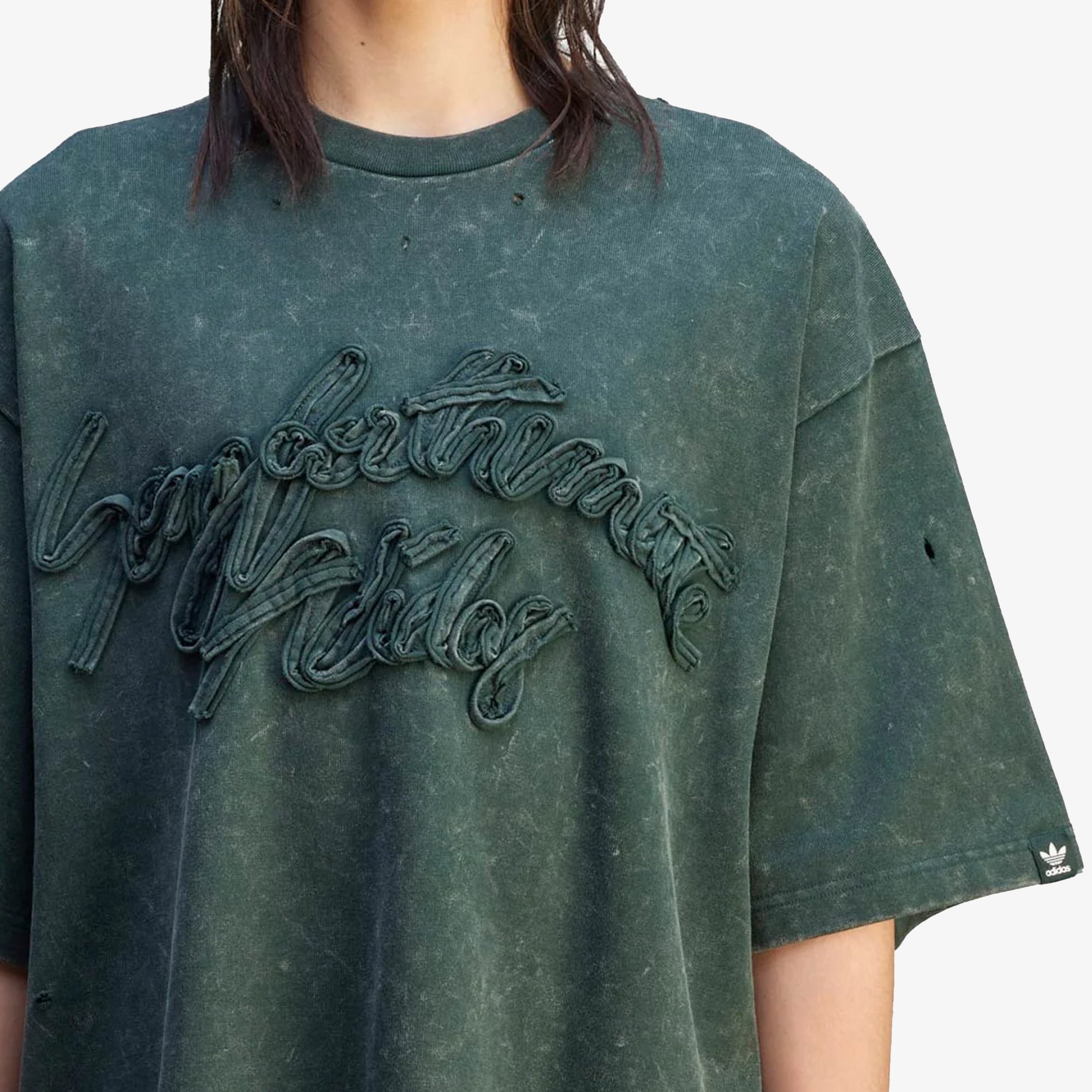 Adidas Originals | Song For The Mute Washed Tee { Shadow Green - view 4