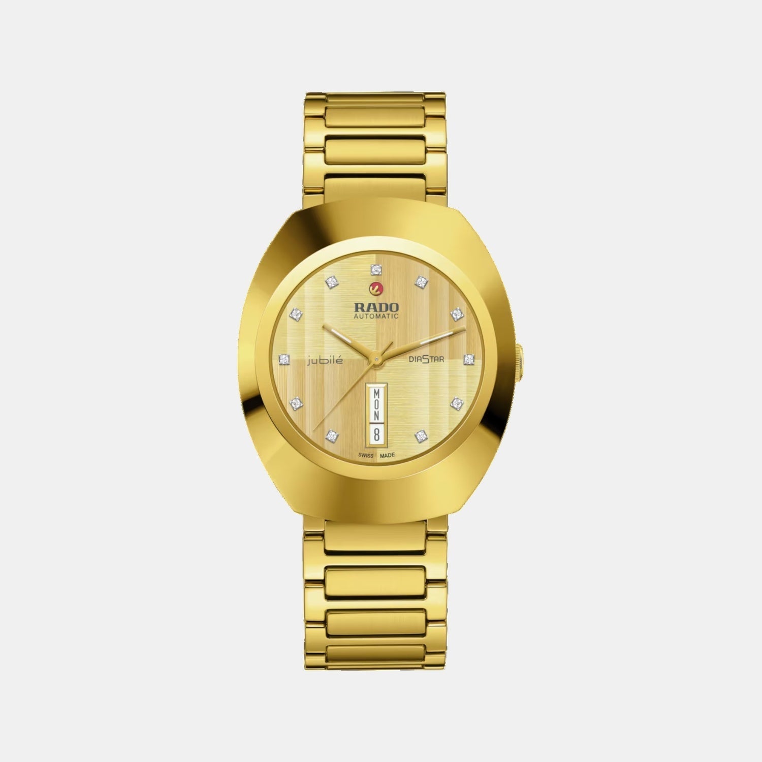 Rado Diastar Unisex Automatic Yellow Dial Analog Stainless Steel Watch R12161733