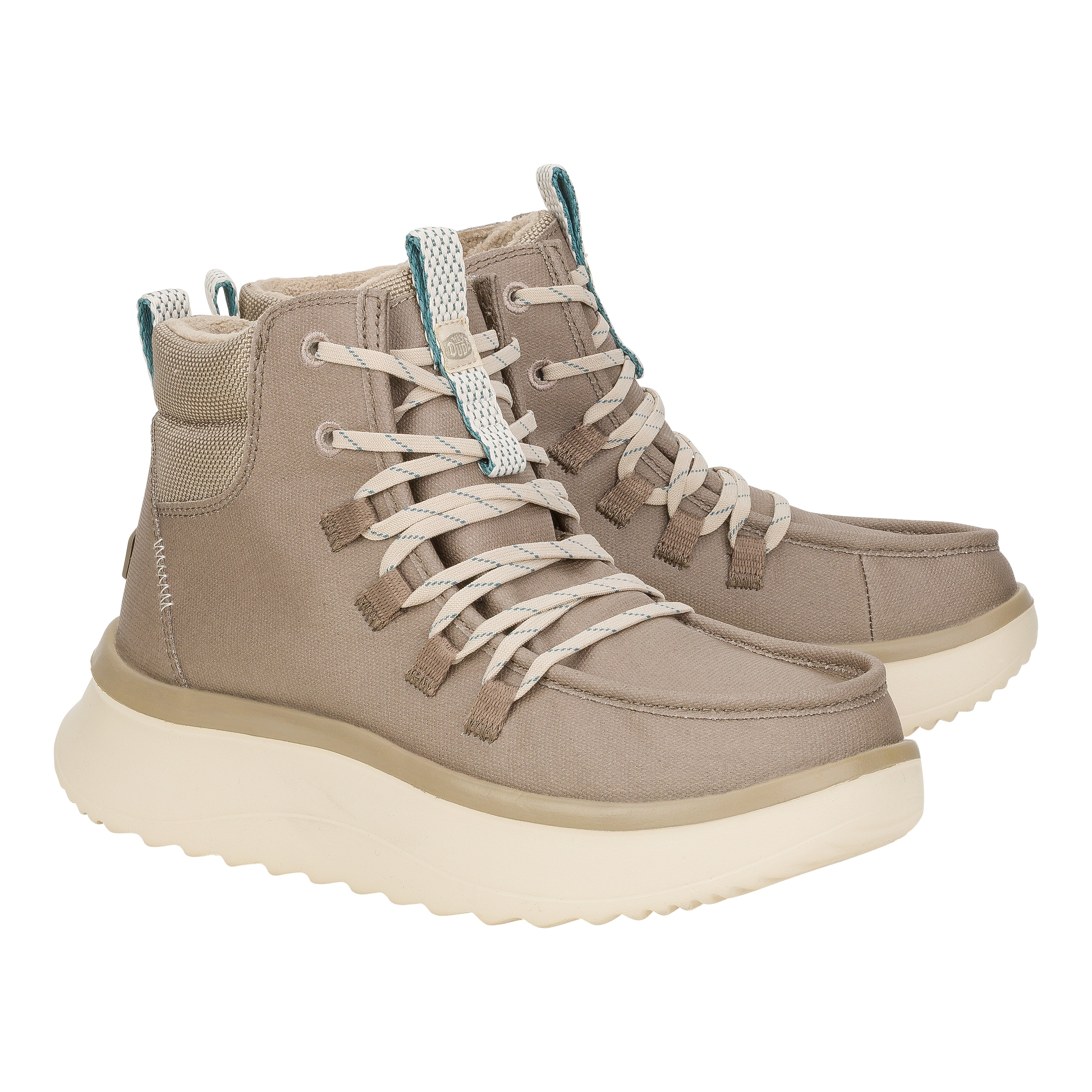 HEYDUDE shoes Wendy Peak Apres Coated Twill - Walnut - view 2