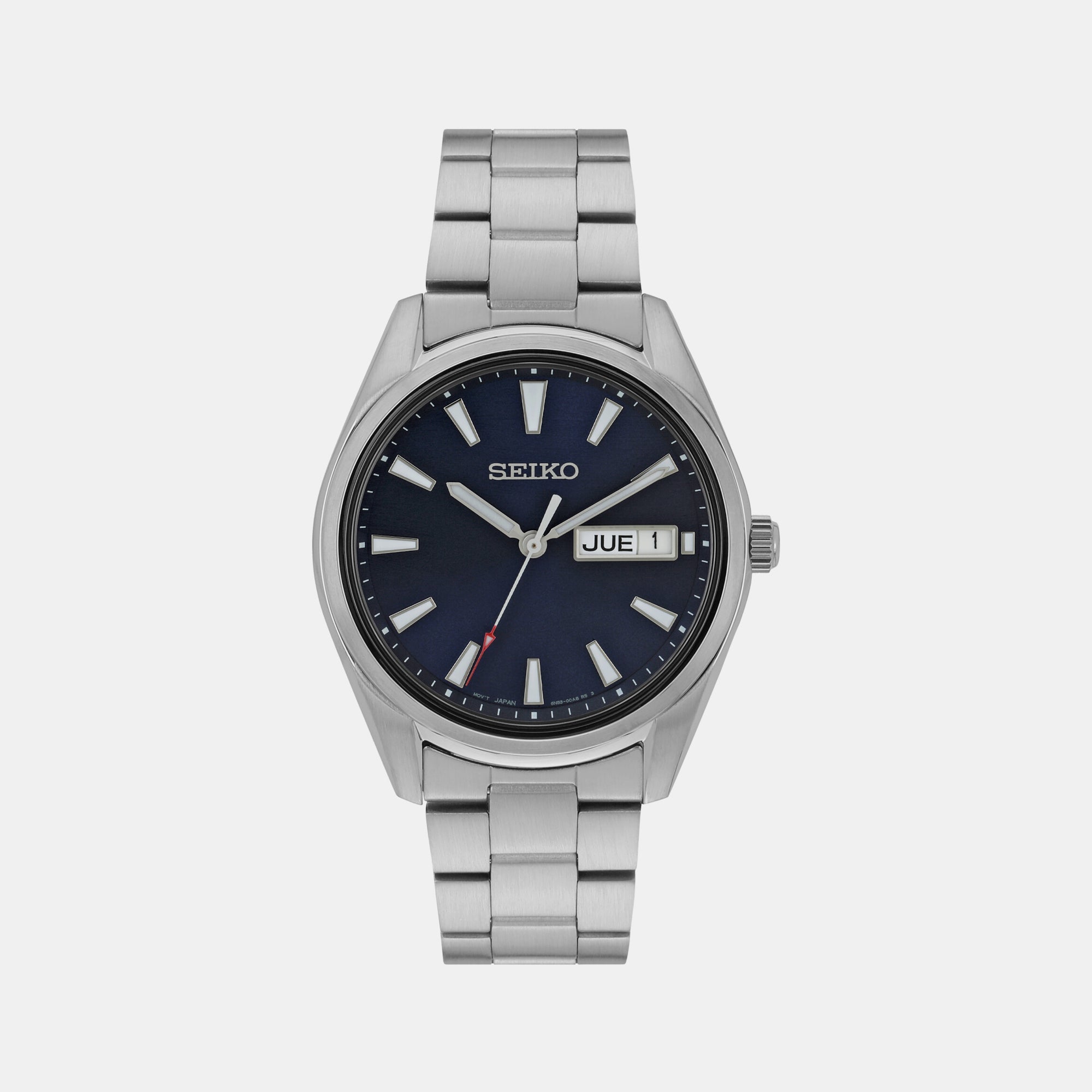 Seiko Dress Men Quartz Blue Dial Analog Stainless Steel Watch SUR341P1