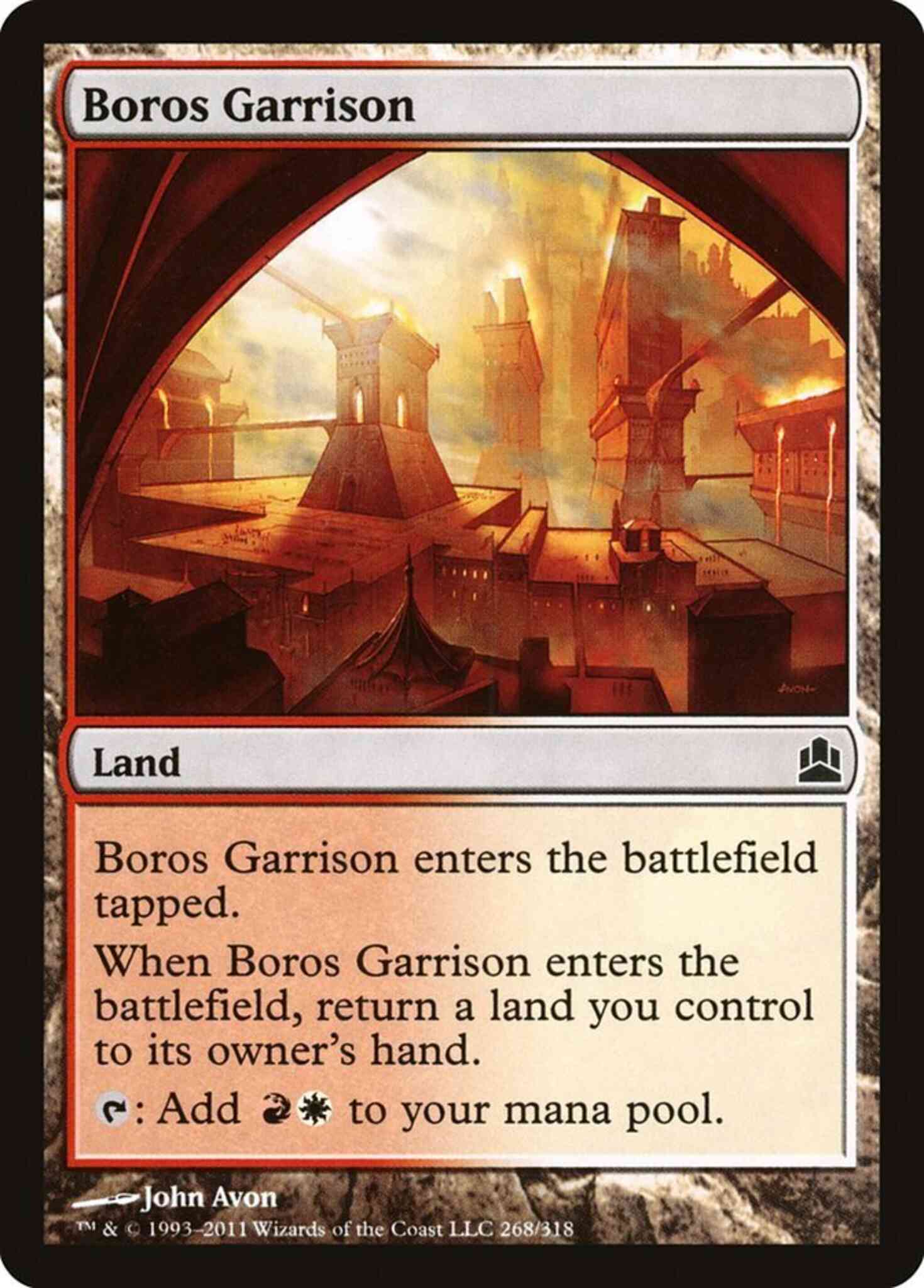 Boros garrison 268 – Magic Boros Garrison [268] [Commander 2011] [Non-Foil]