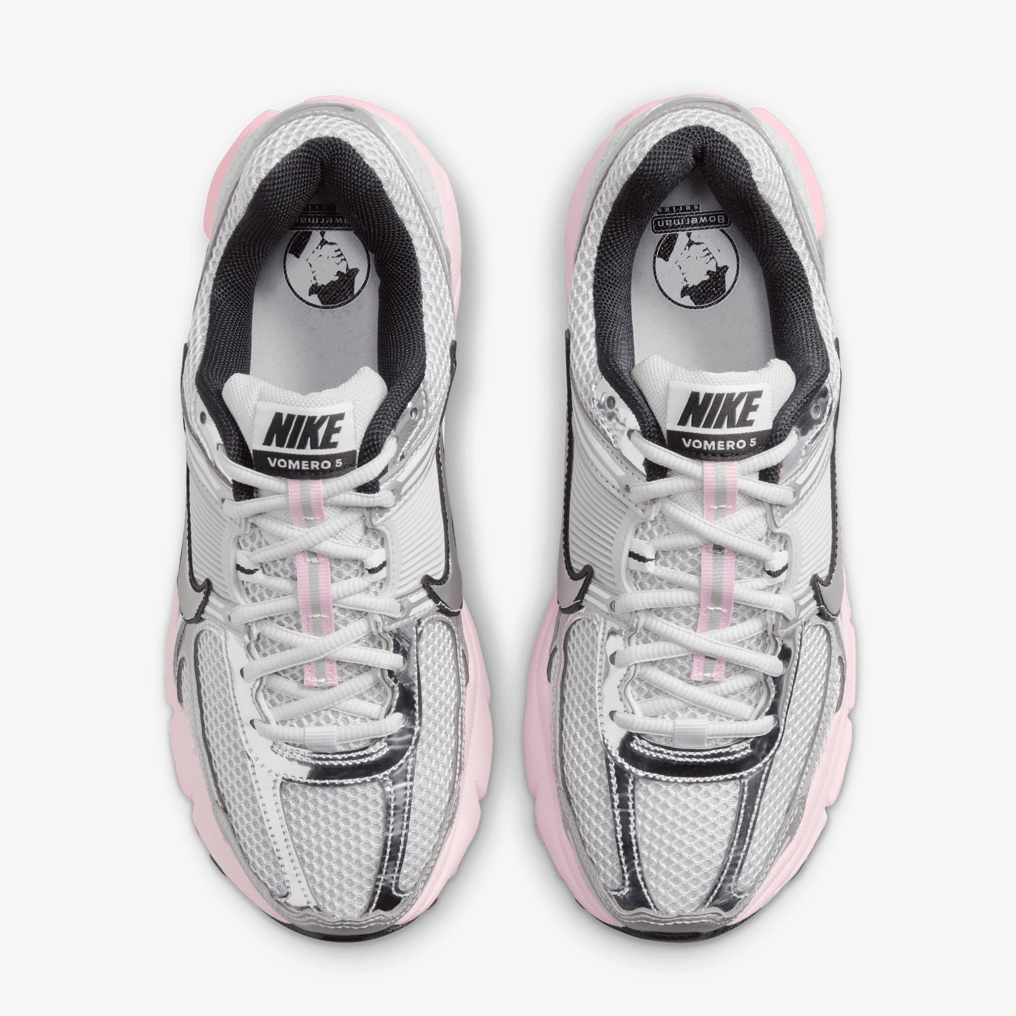Nike | ZOOM VOMERO 5 { PHOTON DUST/METALLIC SILVER-PINK FOAM - view 2