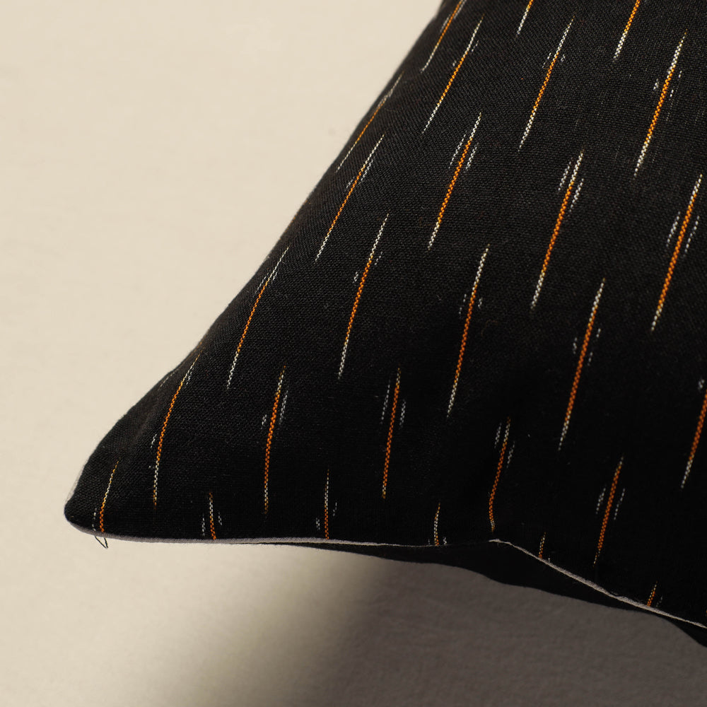 SOUTH KARGHA Black - Pochampally Ikat Cotton Cushion Cover (16 x 16 in) - view 2