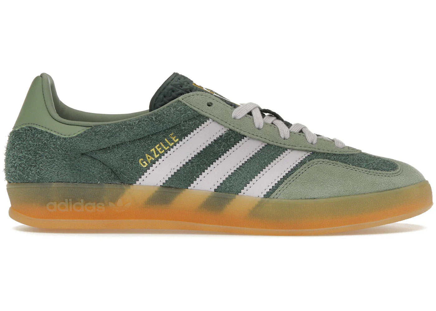 Adidas Gazelle Indoor Mineral Green Silver Dawn