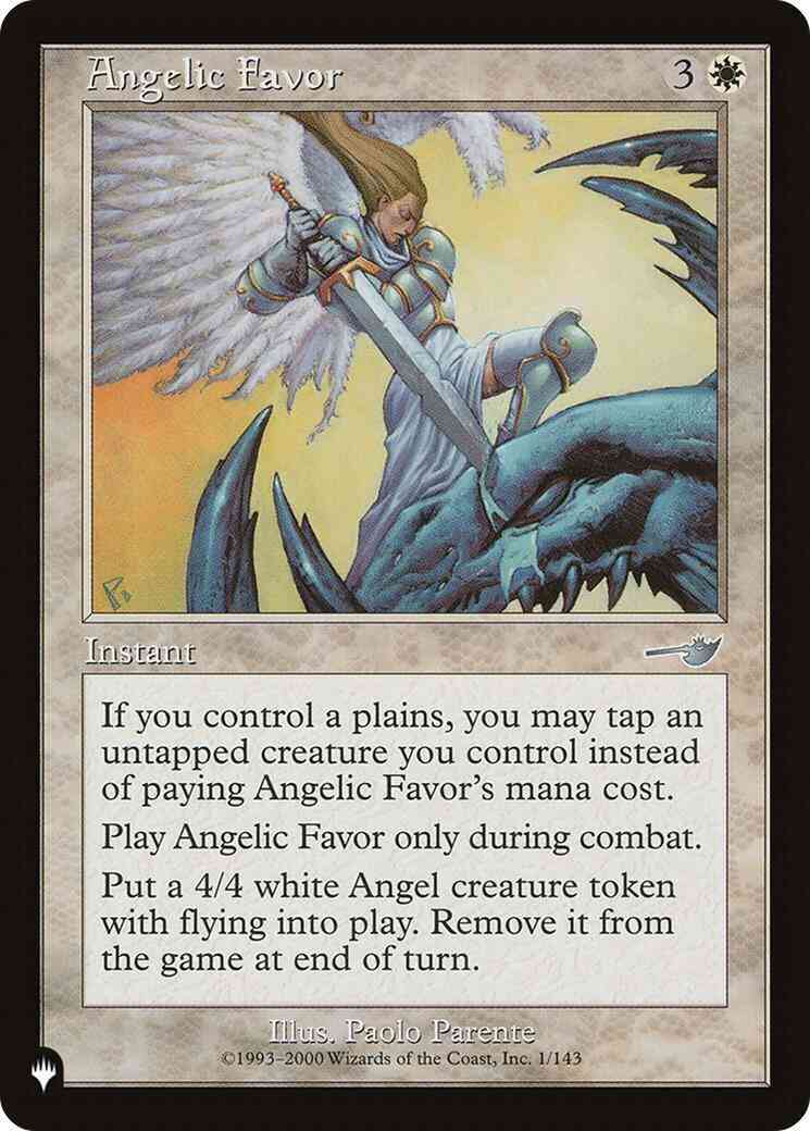 Angelic favor nem-1 – Magic Angelic Favor [NEM-1] [The List] [Non-Foil]