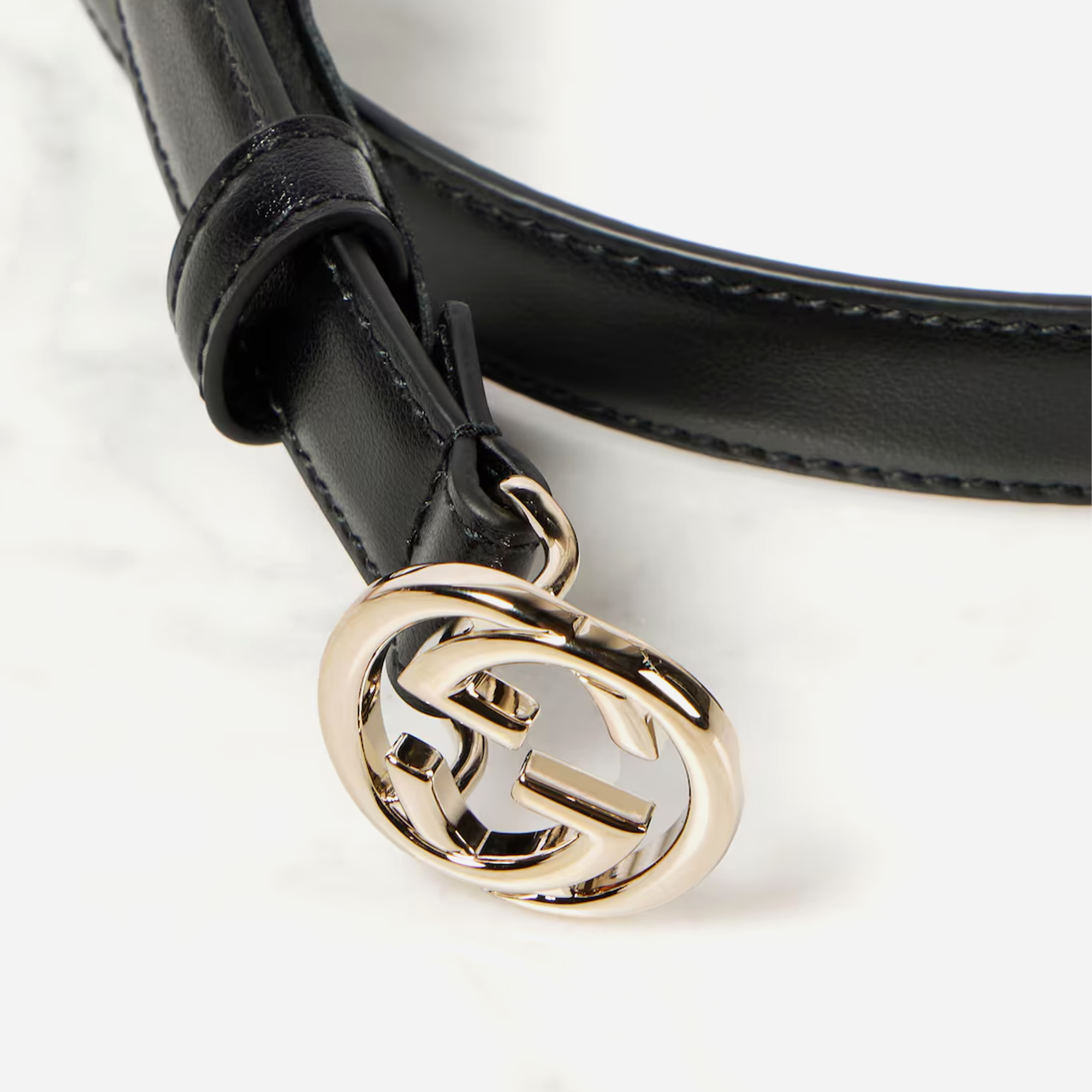 Gucci Interlocking G Leather Belt - view 2