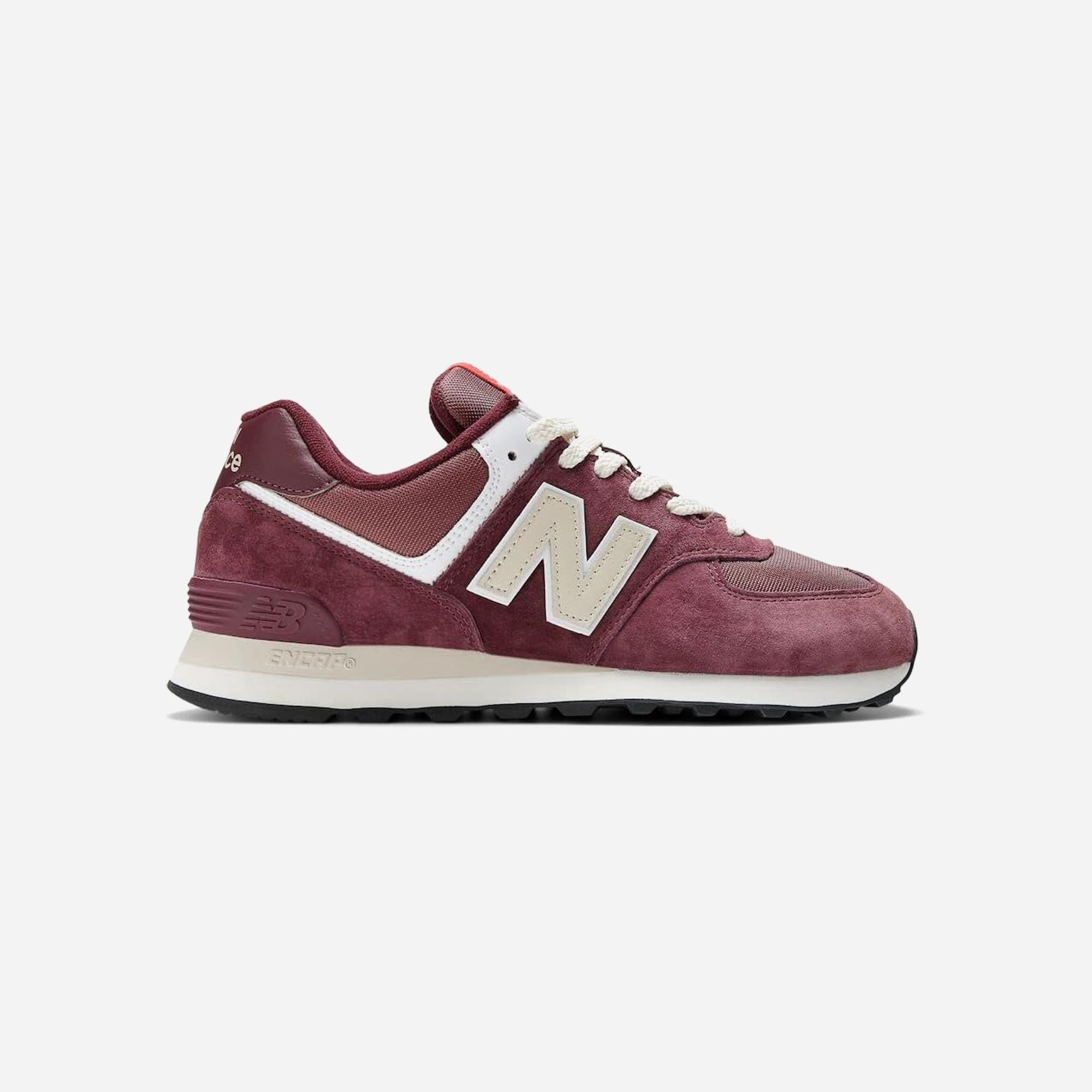 New Balance 574 Suede Maroon Grey