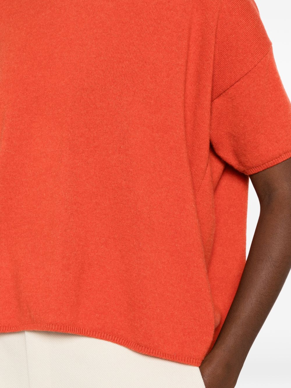 CT PLAGE Sweaters ORANGE – 100% Cashmere - view 5