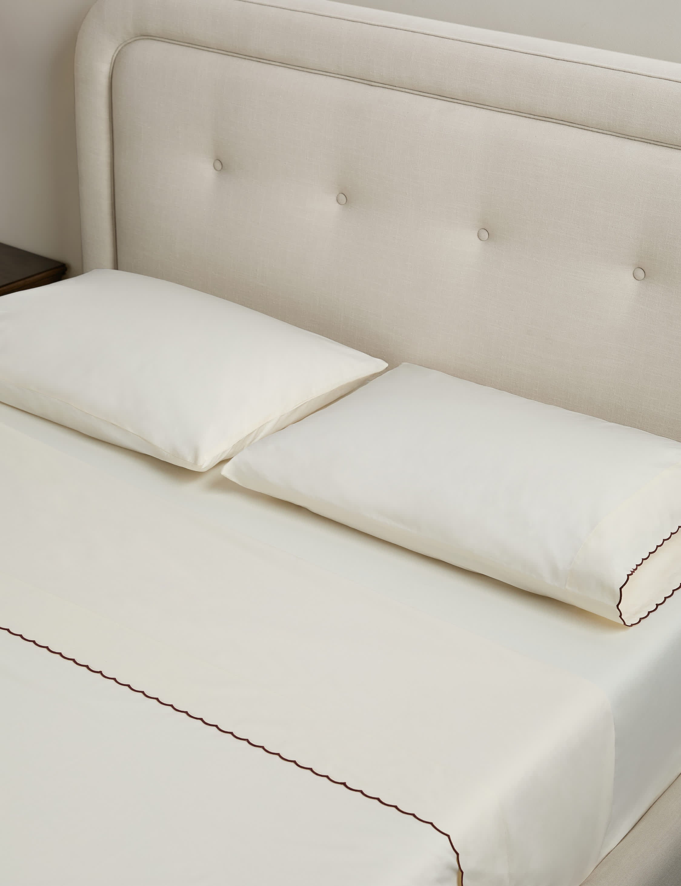 Lulu and Georgia Hatton Scalloped Percale Sheet Set