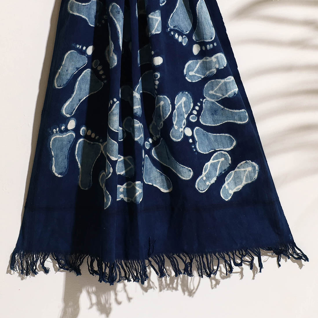 BINDAAS UNLIMITED Blue - Bindaas Block Printed Handloom Cotton Towel - view 2