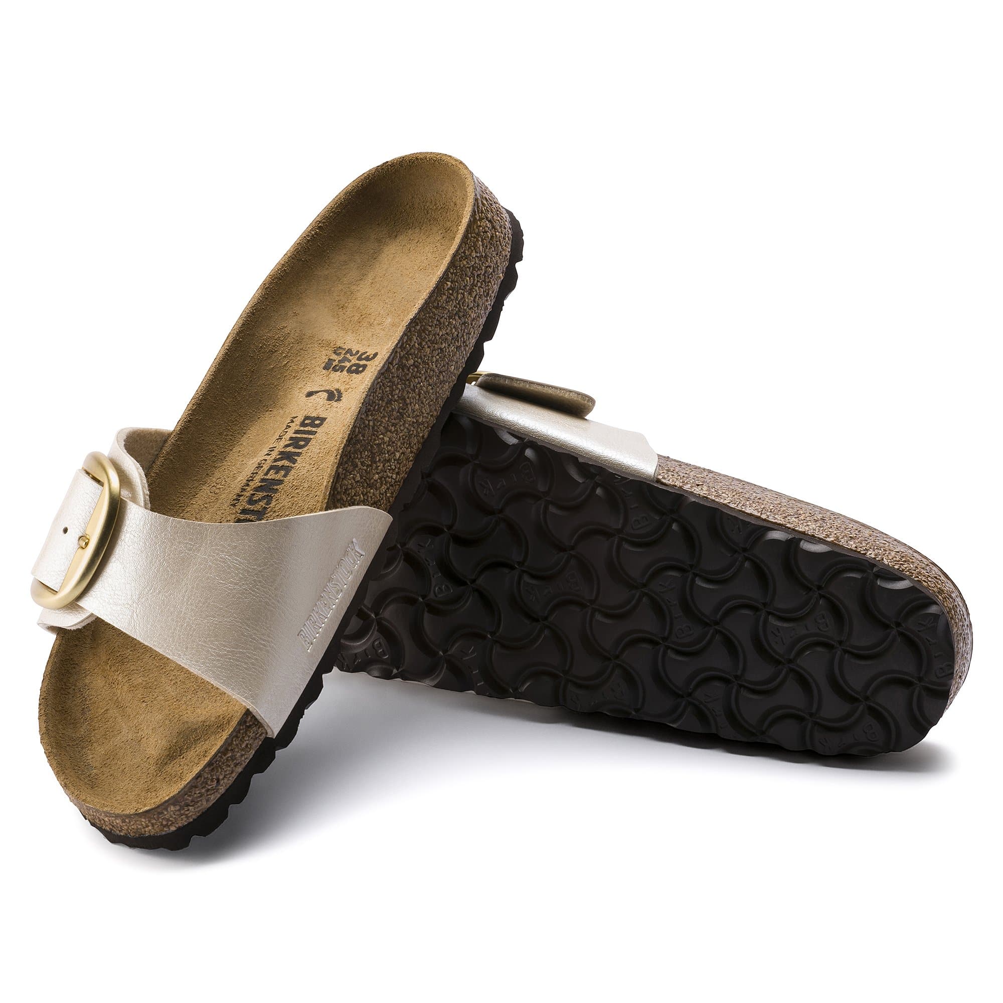 Birkenstock Madrid Big Buckle Birko-Flor – White White/Graceful Pearl - view 2